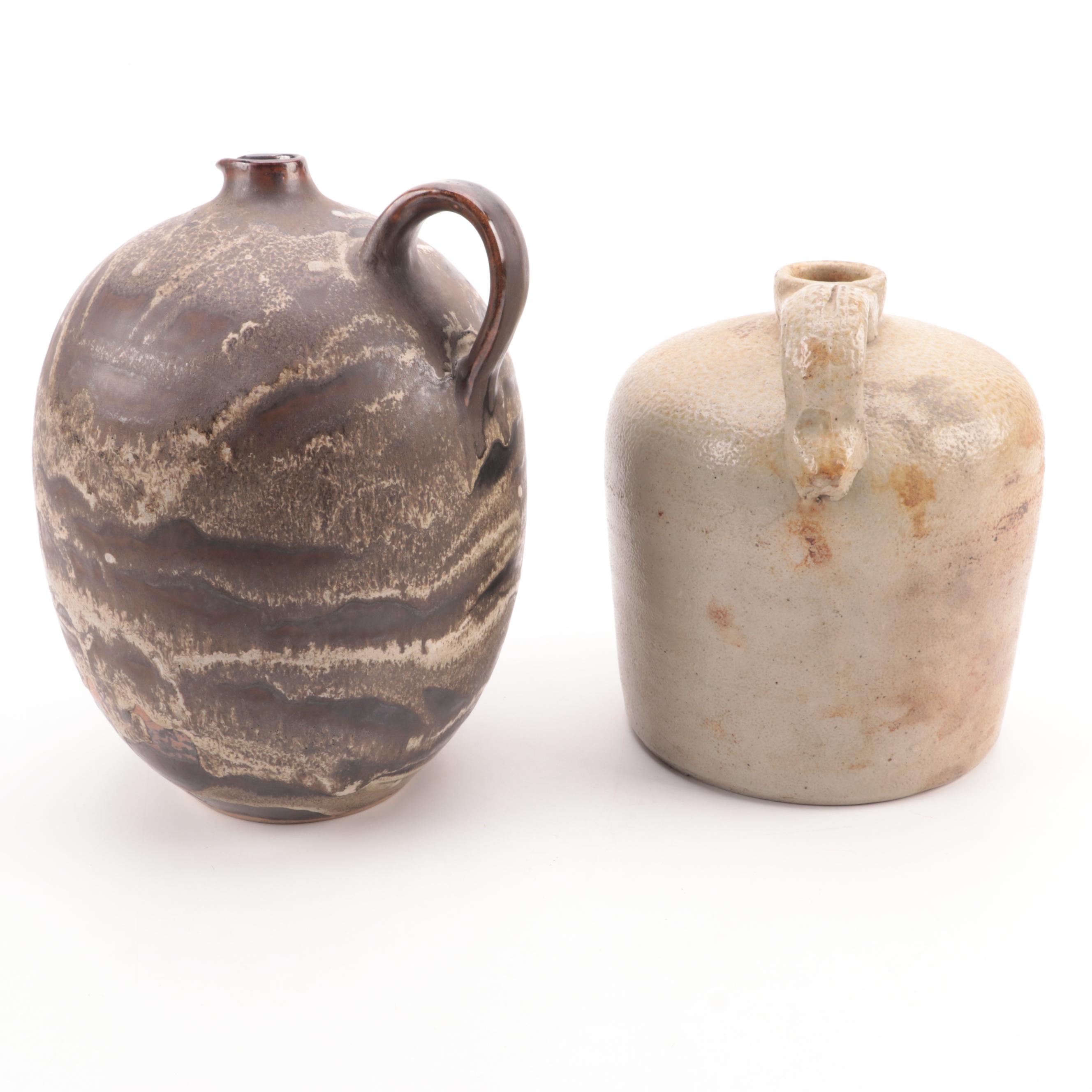 Storr Britz and Other Glazed Stoneware Jug