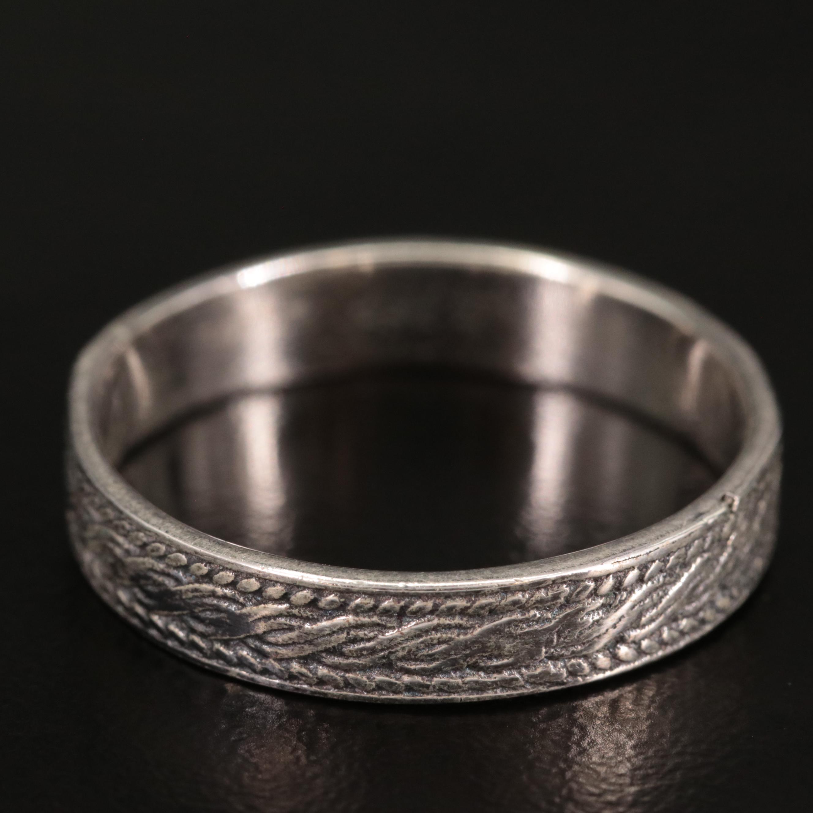 Sterling Textured Band