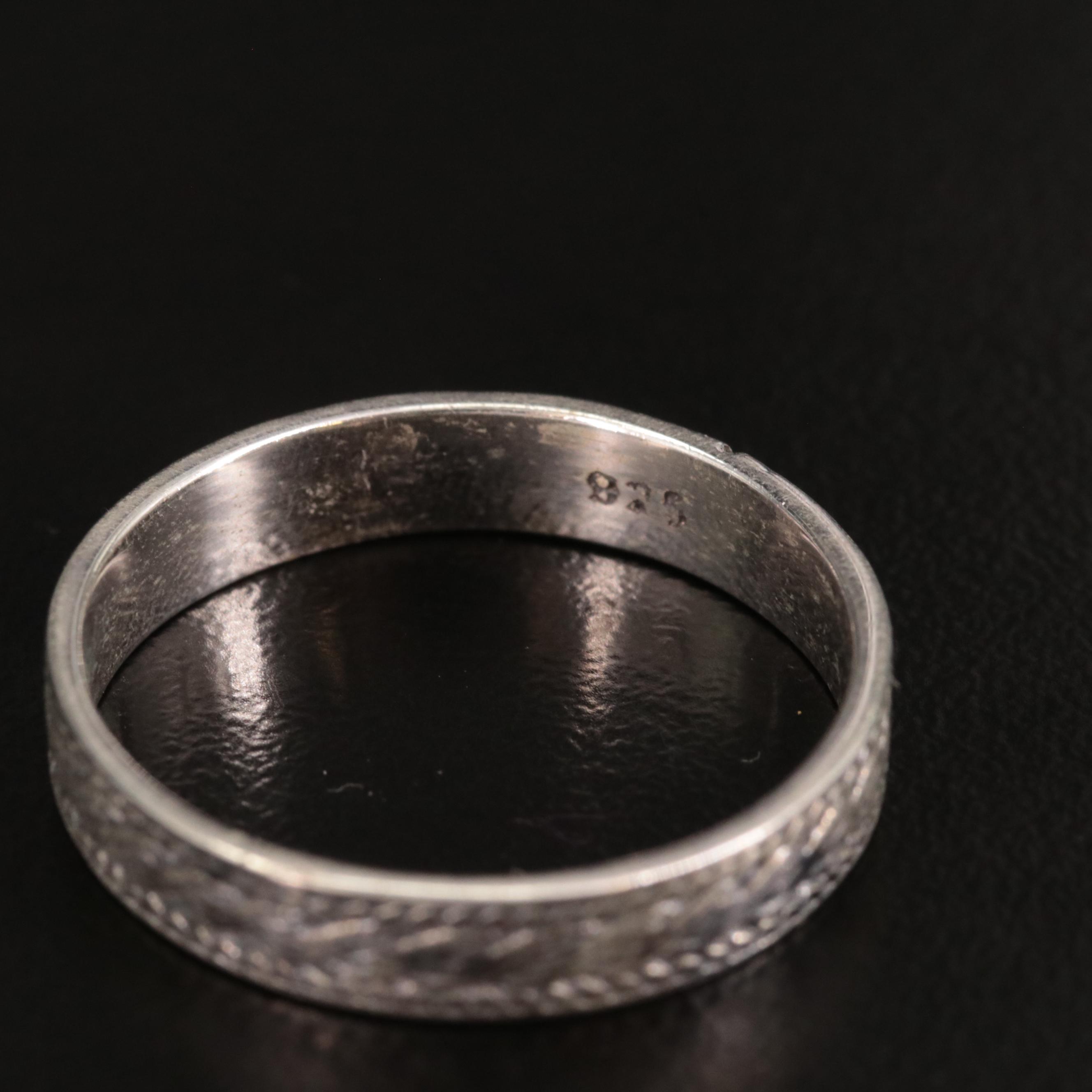 Sterling Textured Band