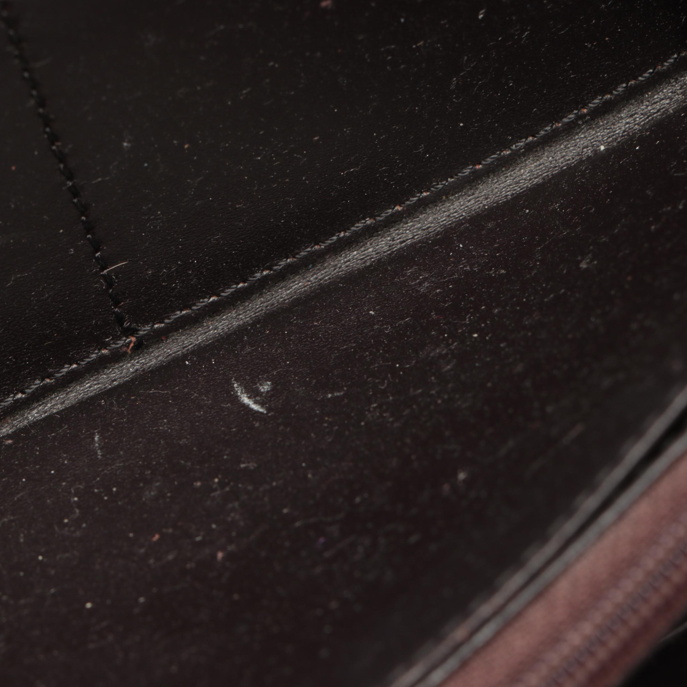 Burberry Haymarket Check Coated Canvas and Perforated Leather Wallet