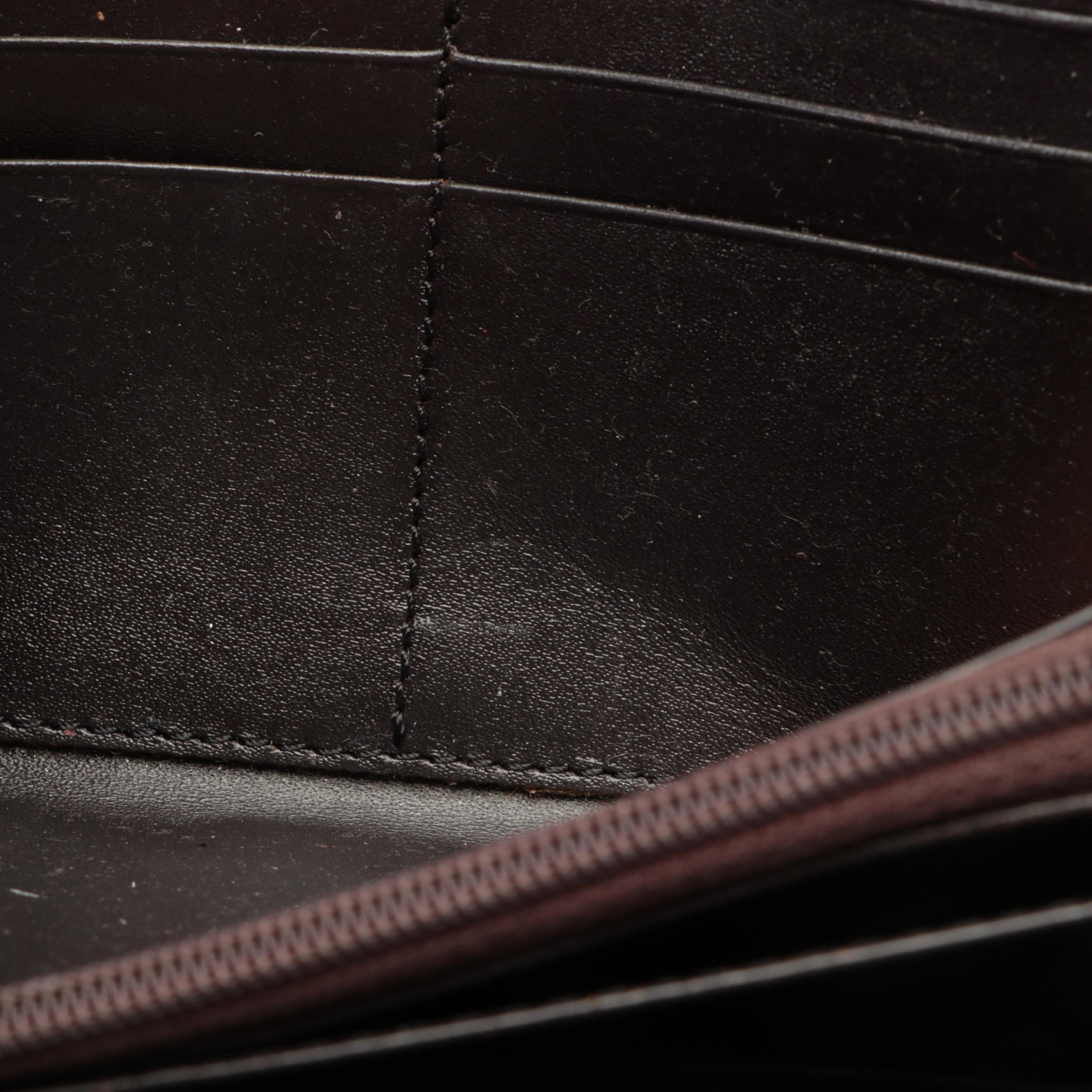 Burberry Haymarket Check Coated Canvas and Perforated Leather Wallet