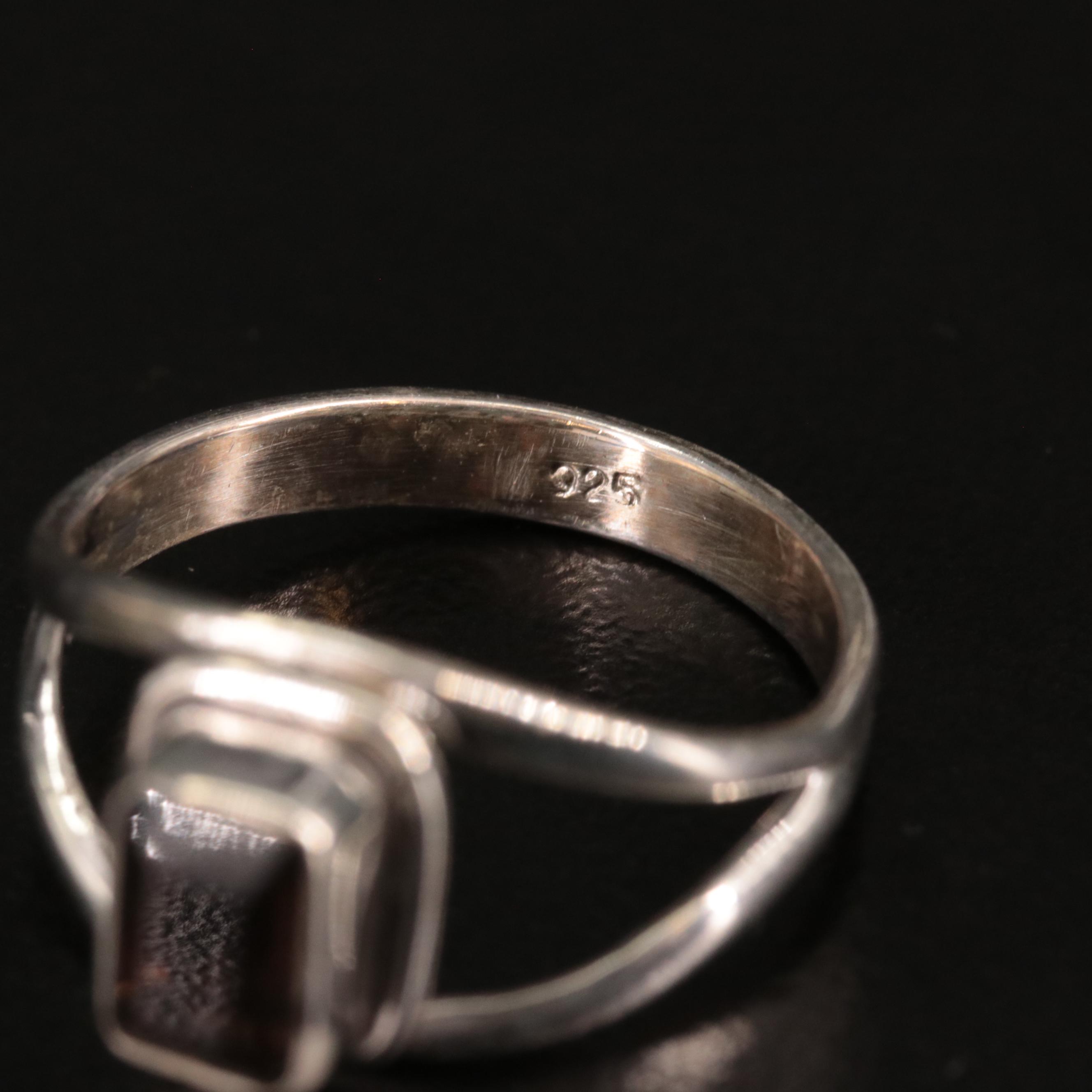 Sterling Smoky Quartz Ring