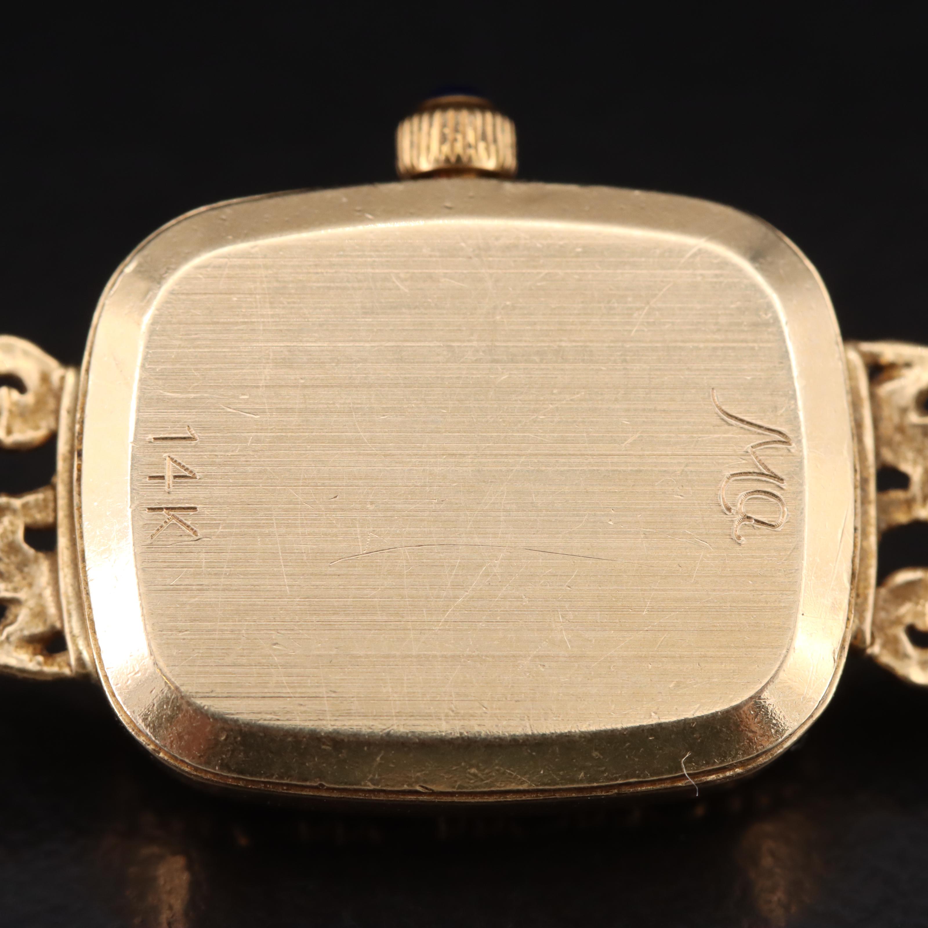 14K Michael Anthony Swiss Quartz Mother-of-Pearl Dial Watch