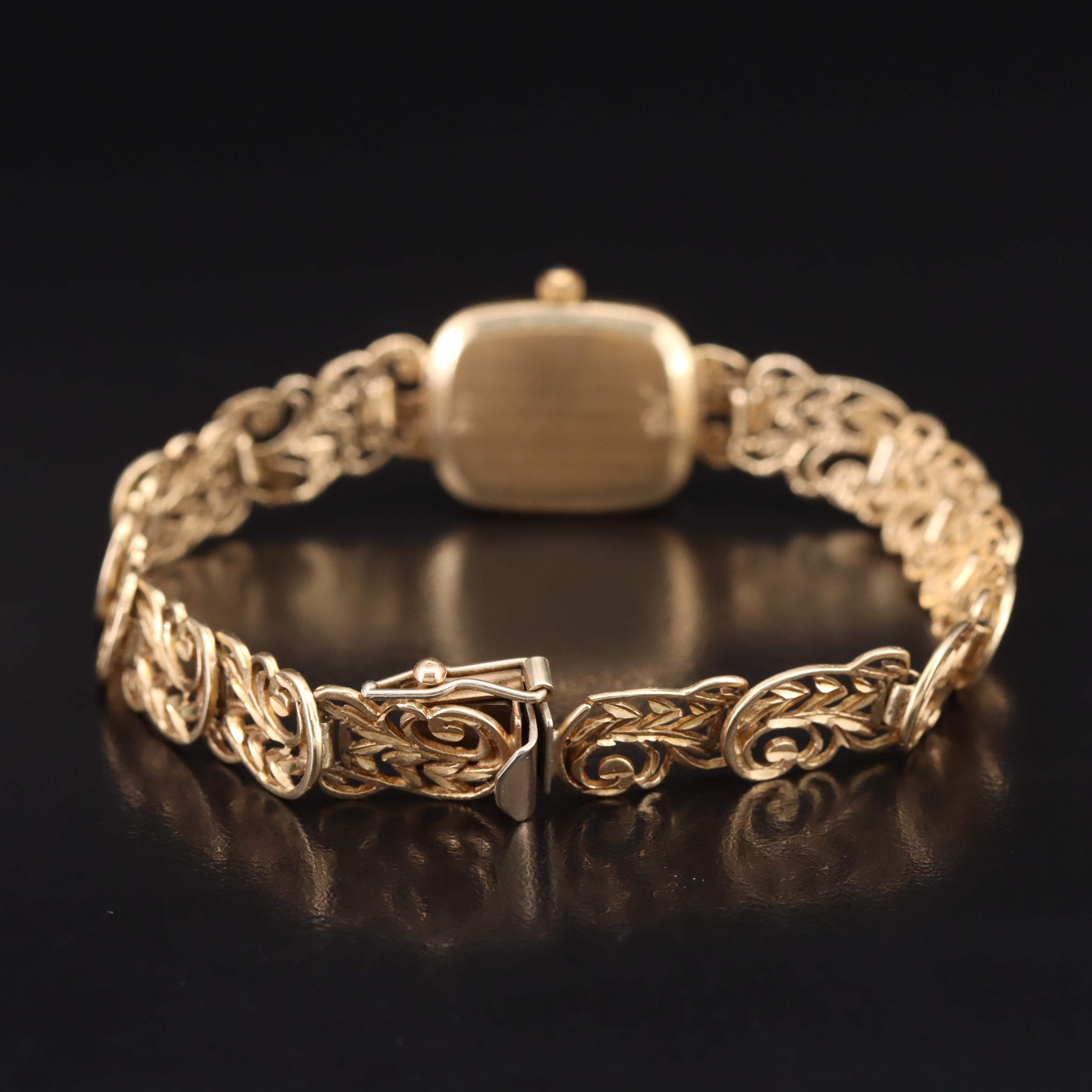 14K Michael Anthony Swiss Quartz Mother-of-Pearl Dial Watch