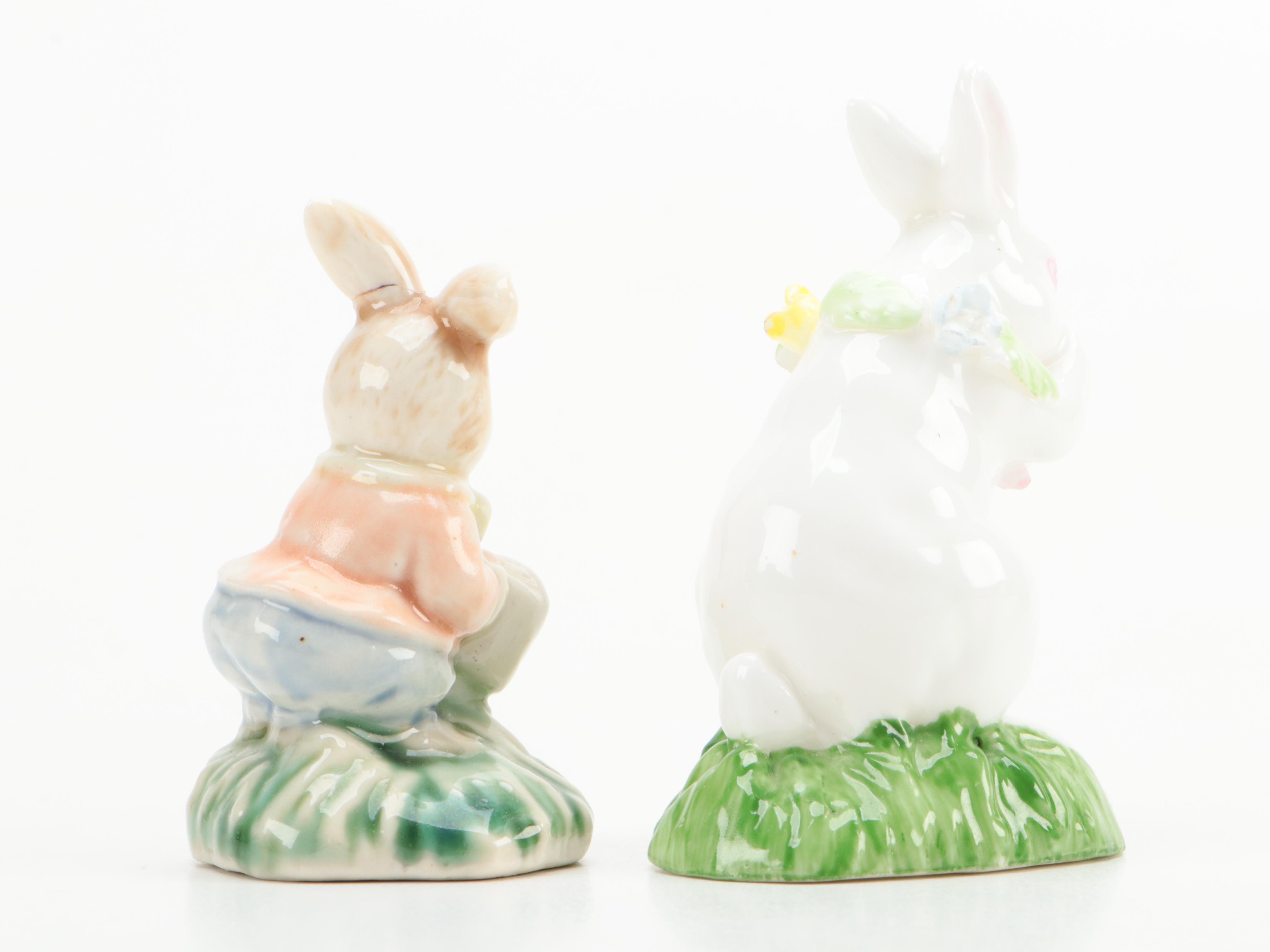 Lladró "Attentive Bunny With Flowers" Porcelain Figurine with More