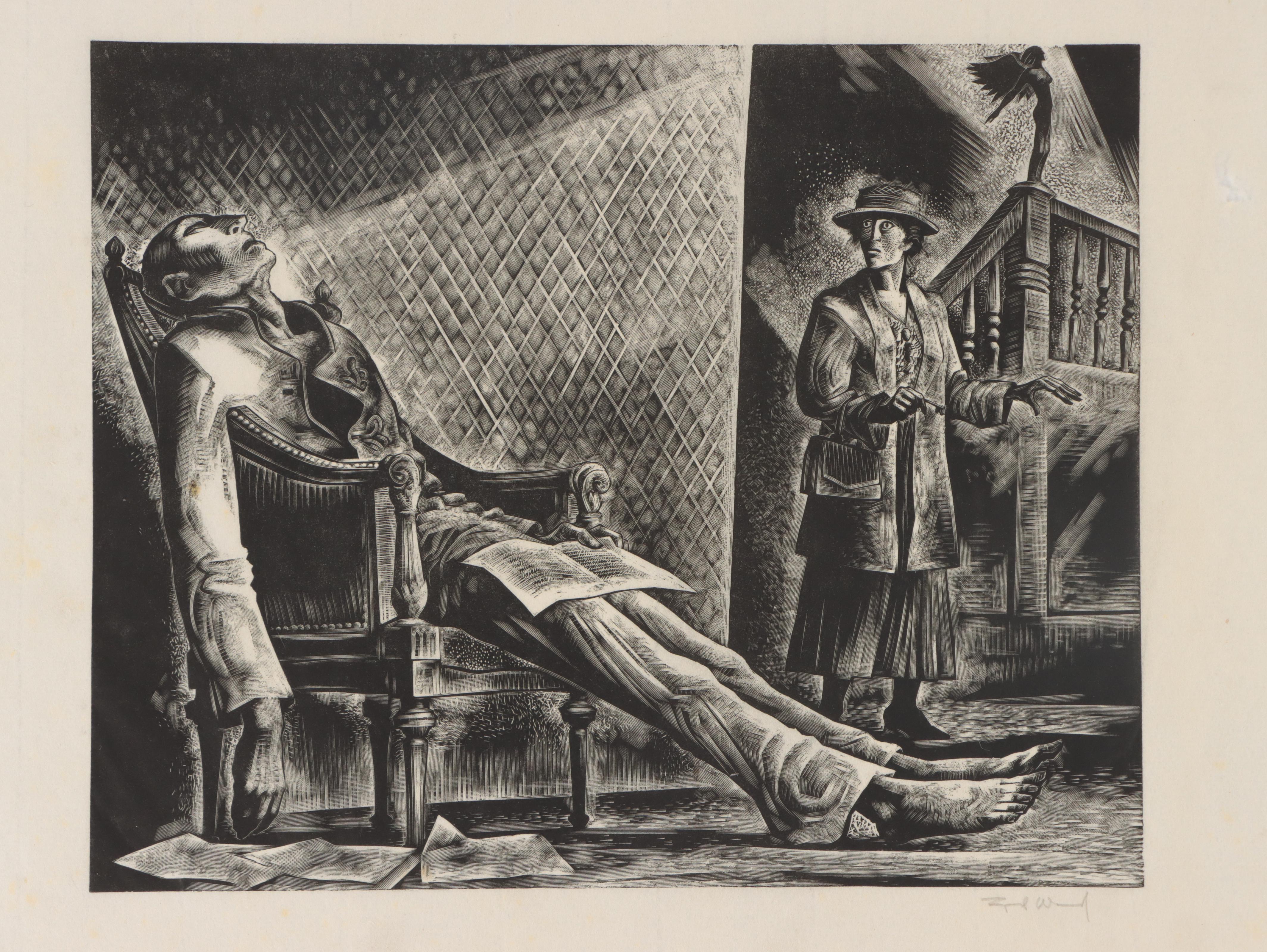 Lynd Ward Figurative Wood Engraving Illustrations