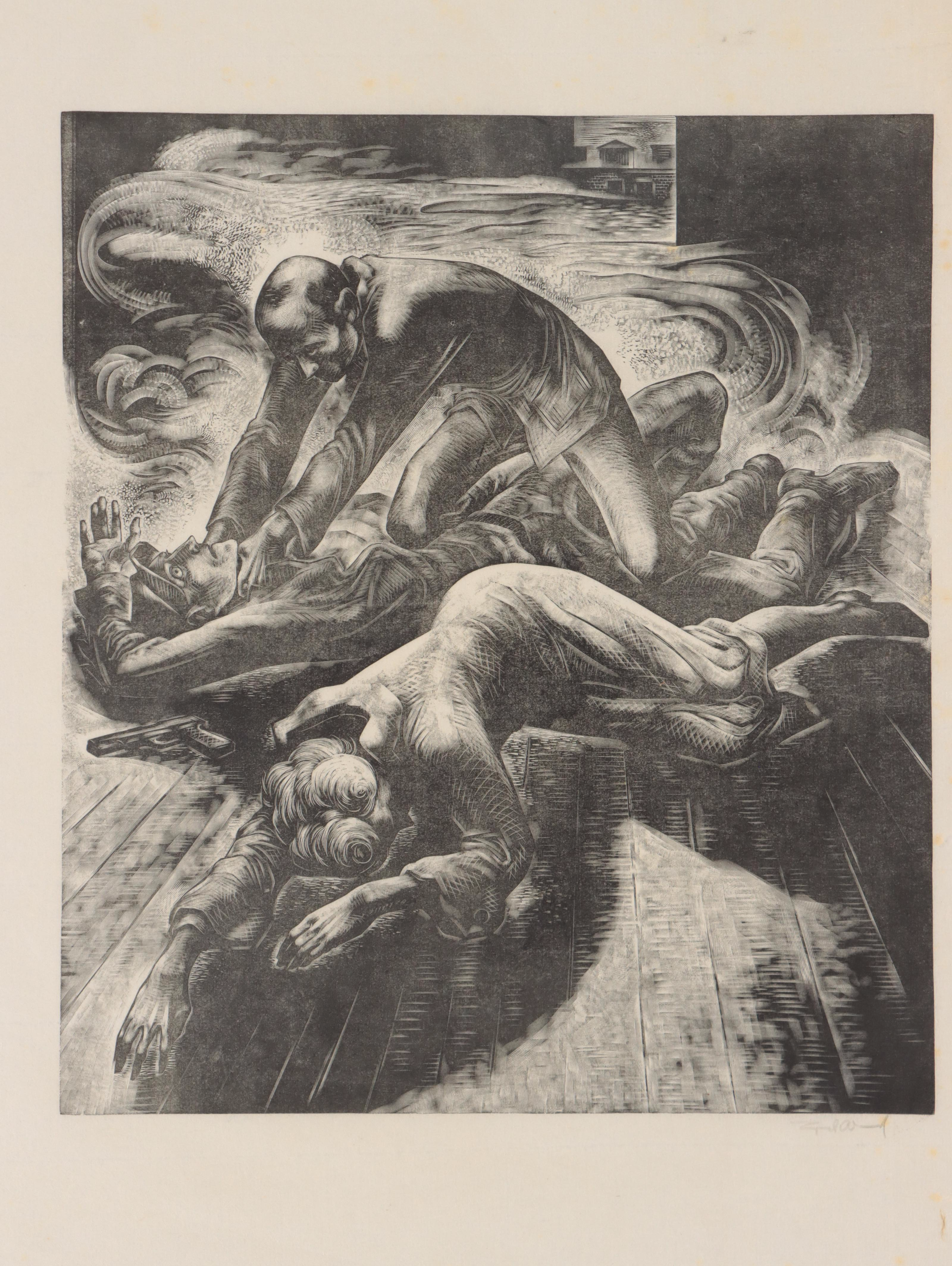 Lynd Ward Figurative Wood Engraving Illustrations