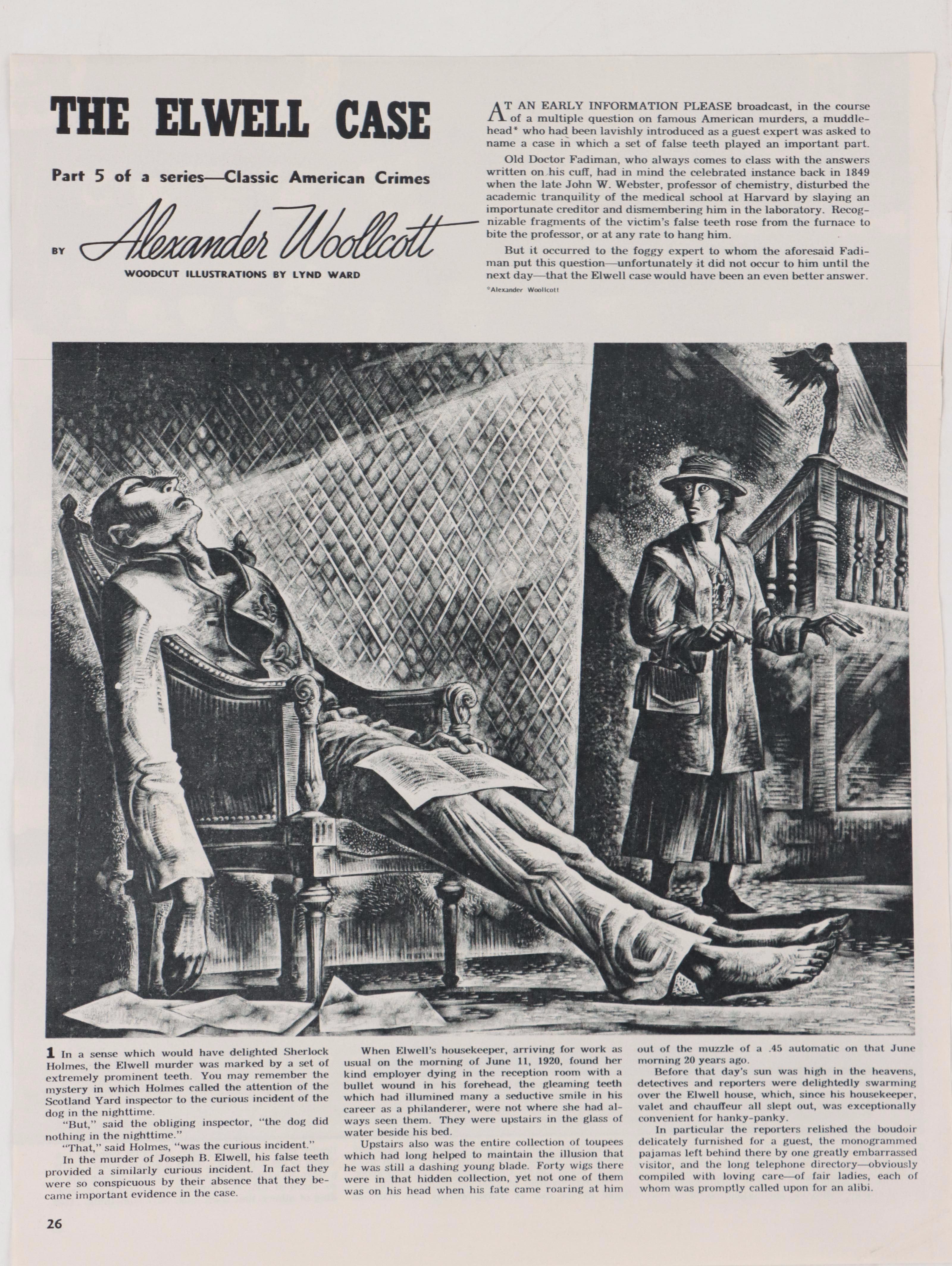 Lynd Ward Figurative Wood Engraving Illustrations