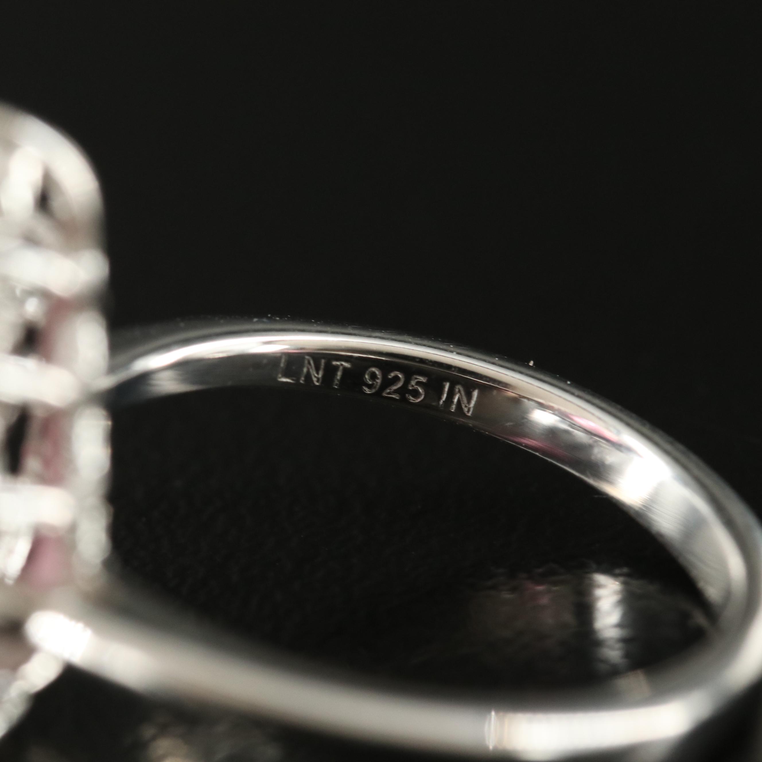 Sterling Topaz and Zircon Ring