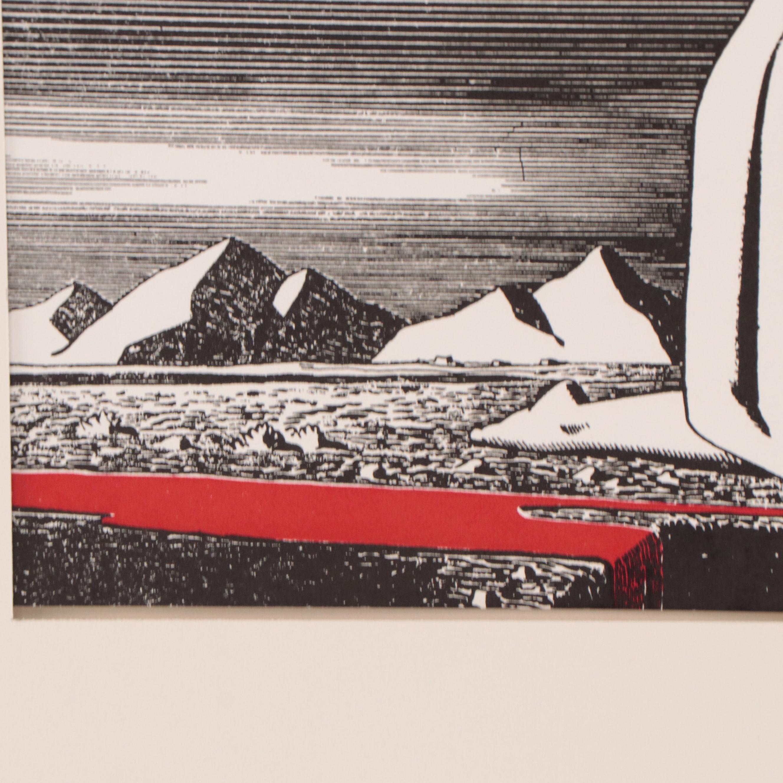 Rockwell Kent Wood Engraving for Book Jacket Design, 1955