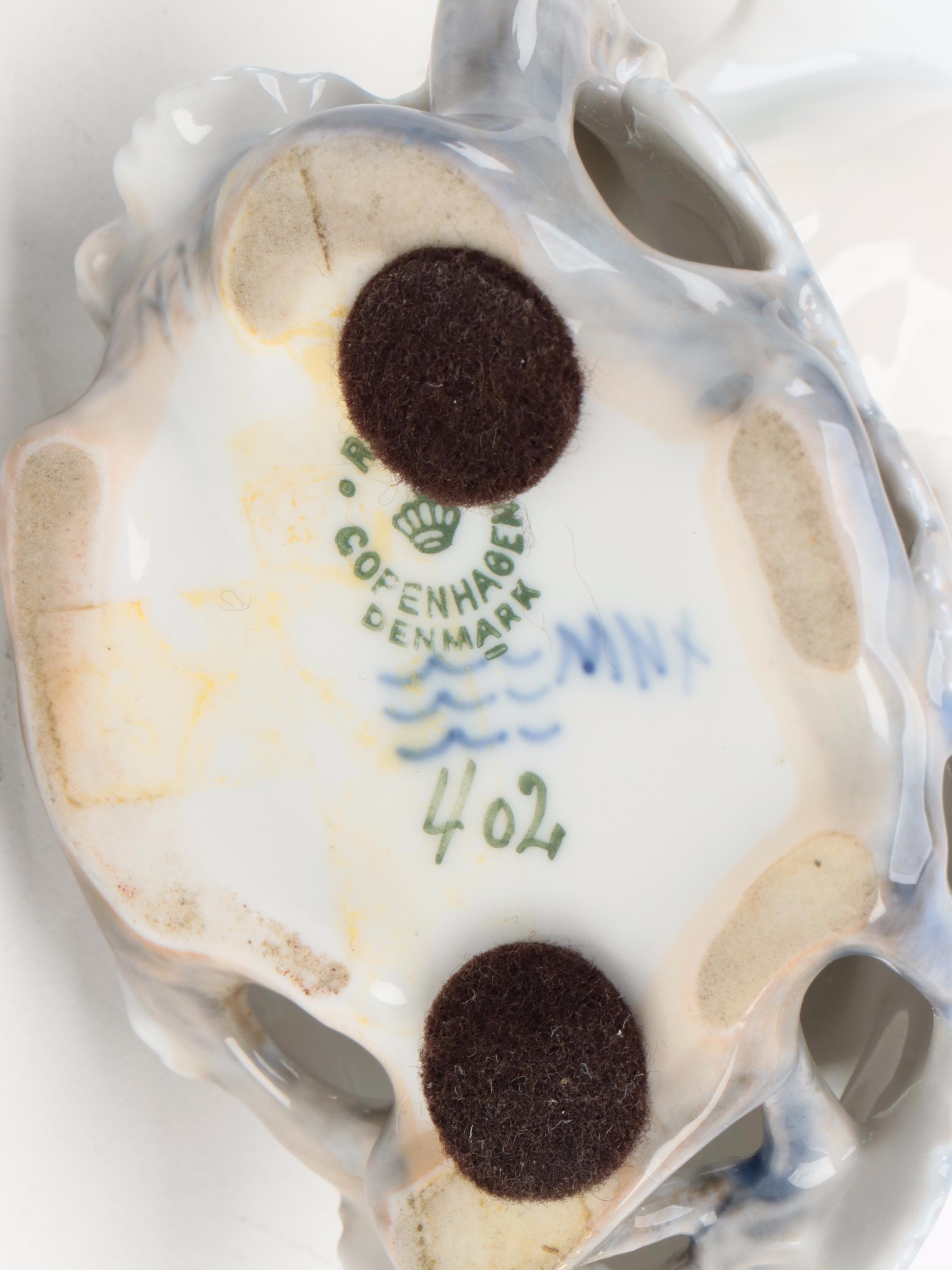 Royal Copenhagen "Love Birds" and "Bluebird" Porcelain Figurines