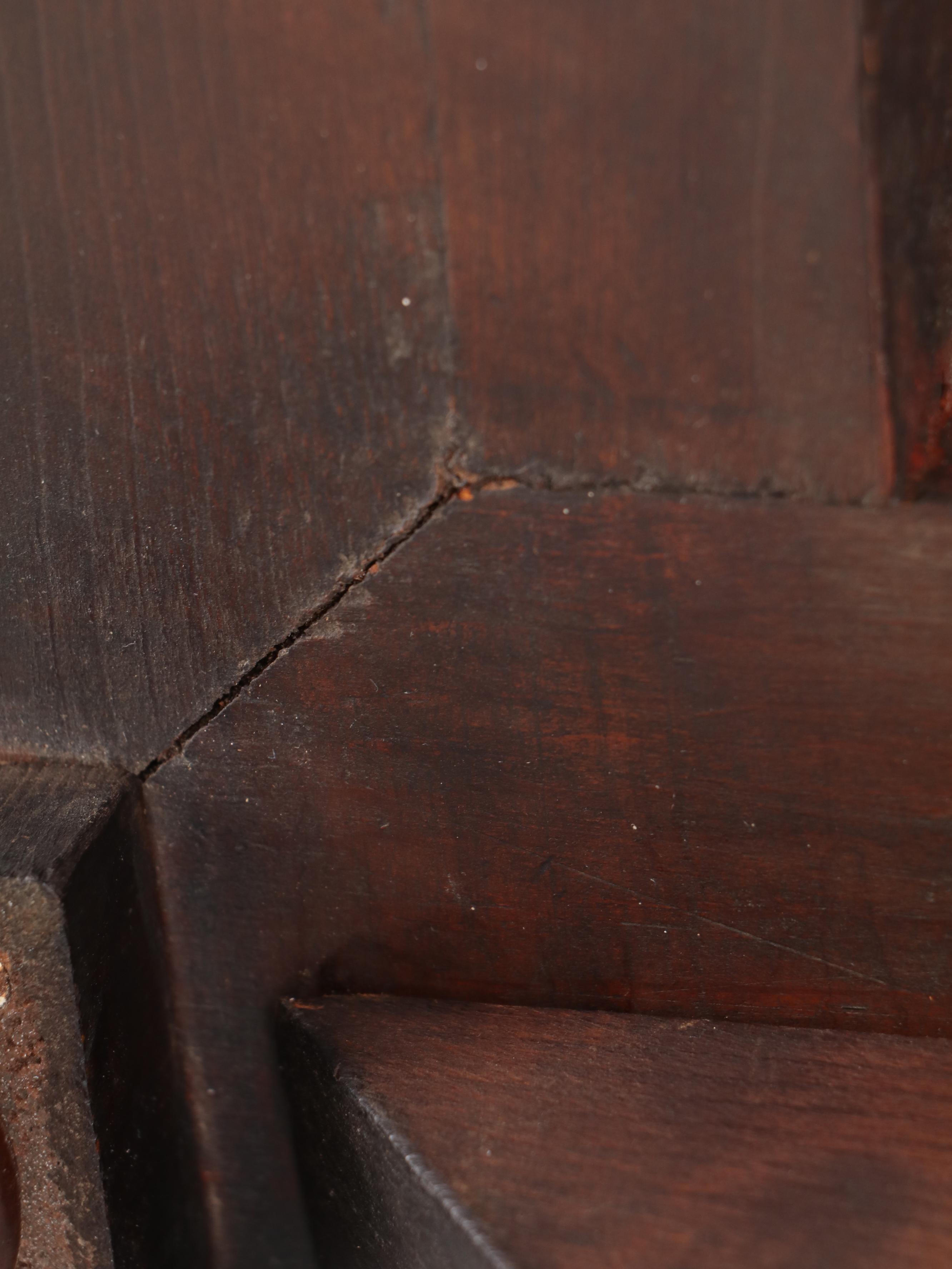 Late Victorian Turned and Carved Wooden Wall Clock, Late 19th Century