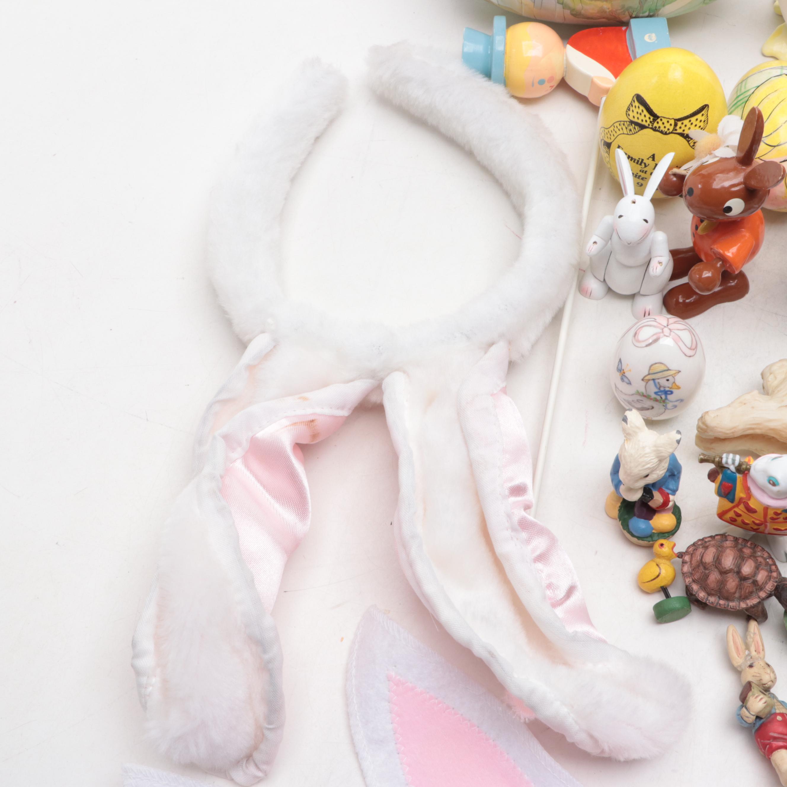 Easter Ornaments With Bunny Ears Headband and More