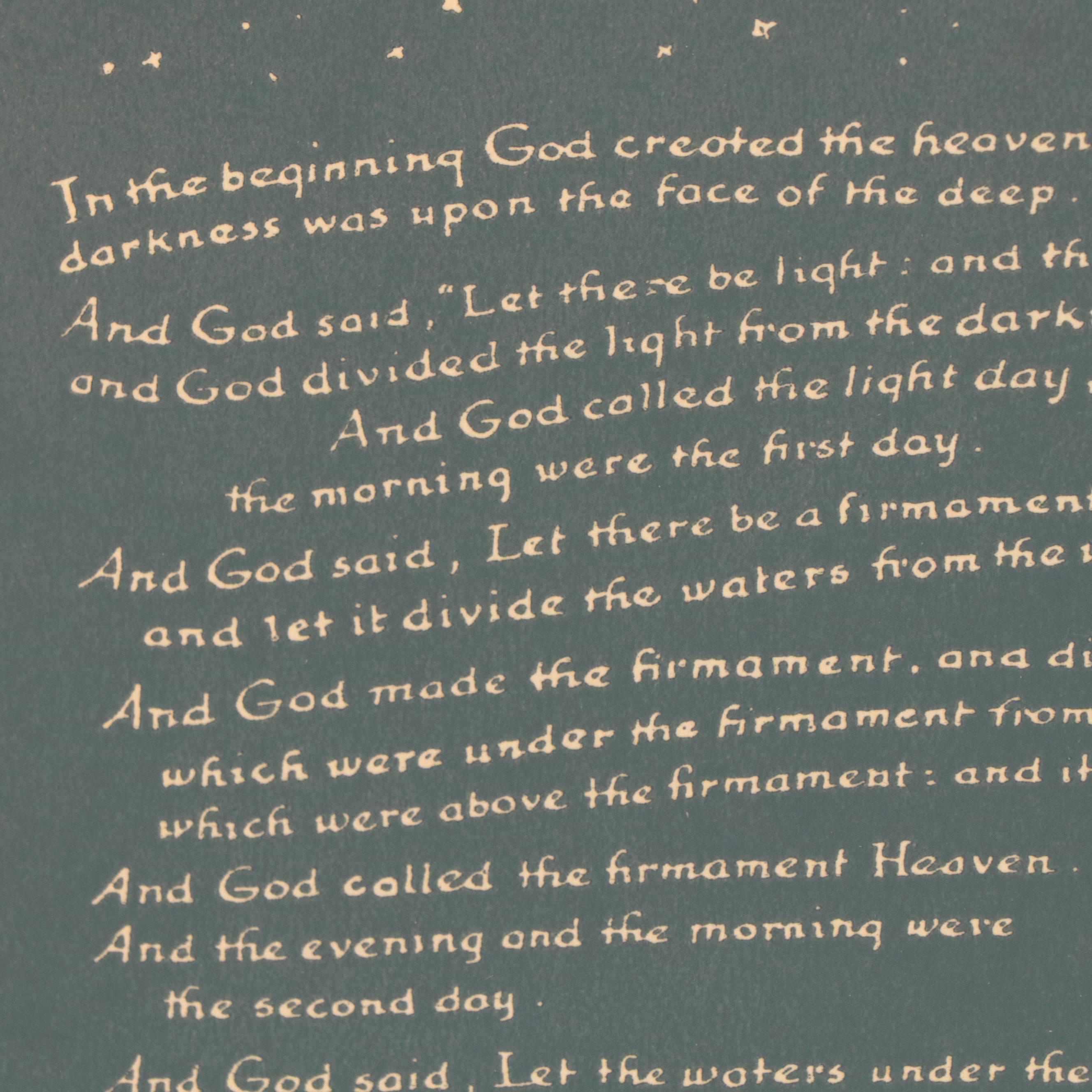 Rockwell Kent Wood Engraving End Page For "World-Famous Paintings," Circa 1939