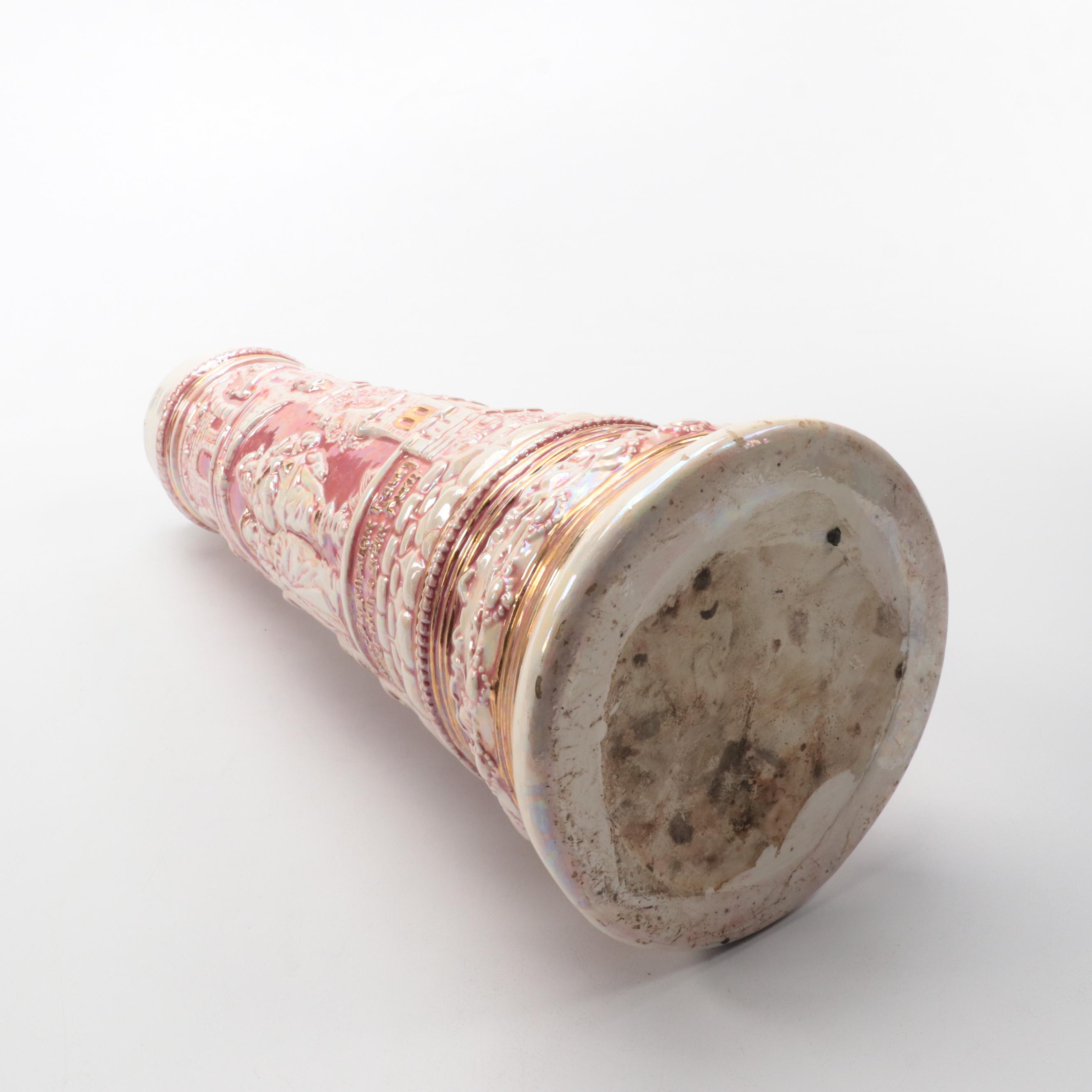 Pink Luster Glazed Beer Stein, Early to Mid-20th Century