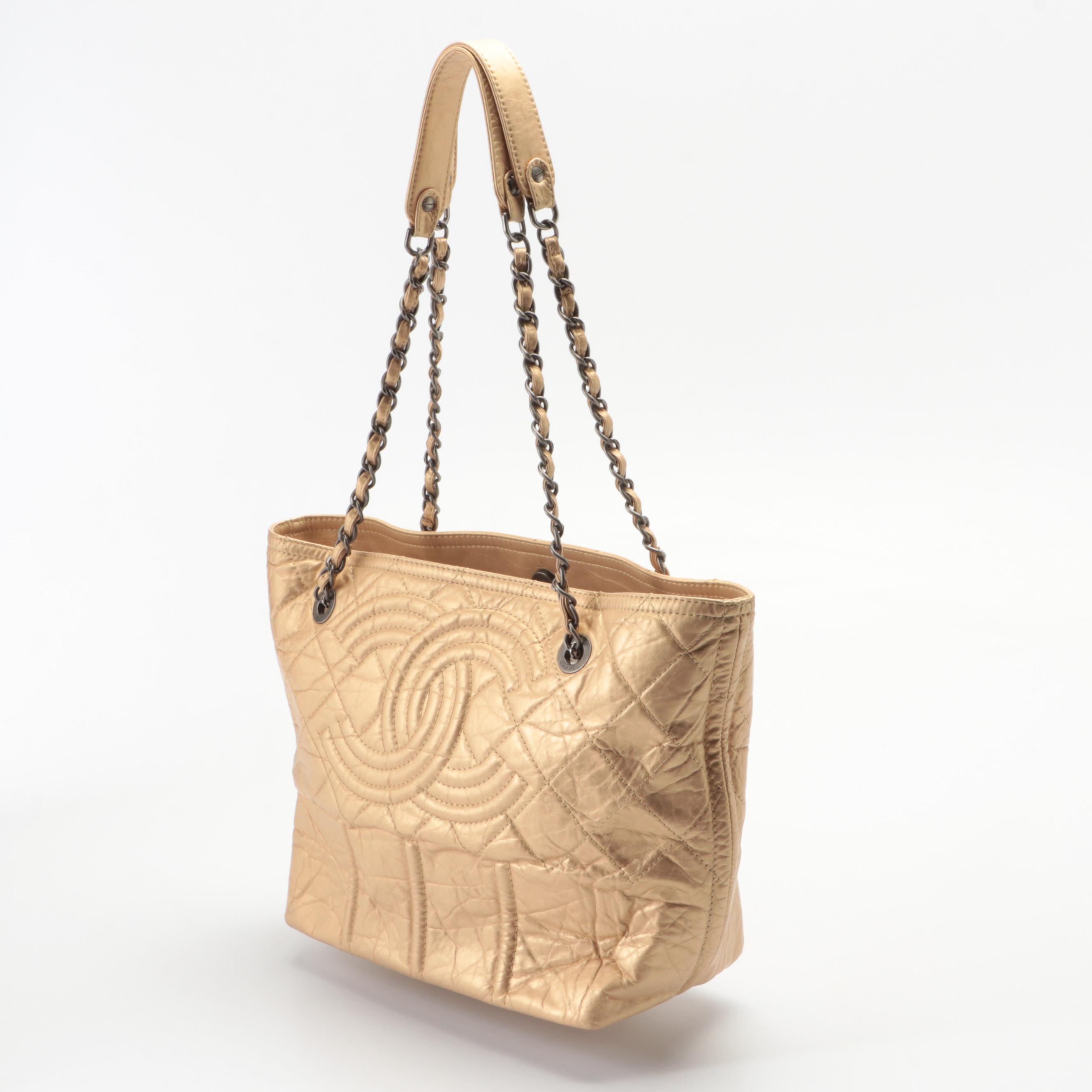 Chanel Shopping in Moscow Tote in Distressed Quilted Leather