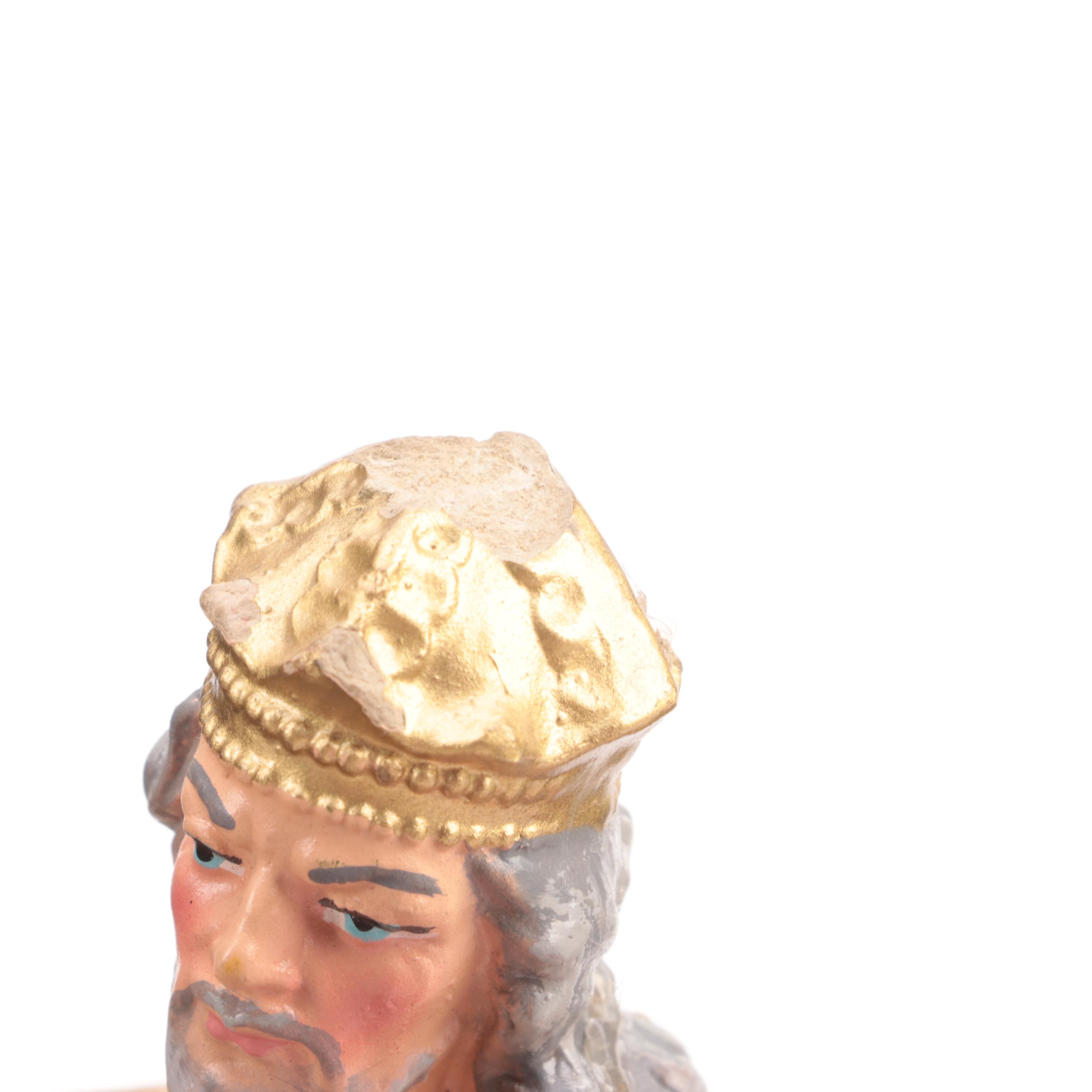 Italian Papier-Mache Nativity Set, Mid-20th Century