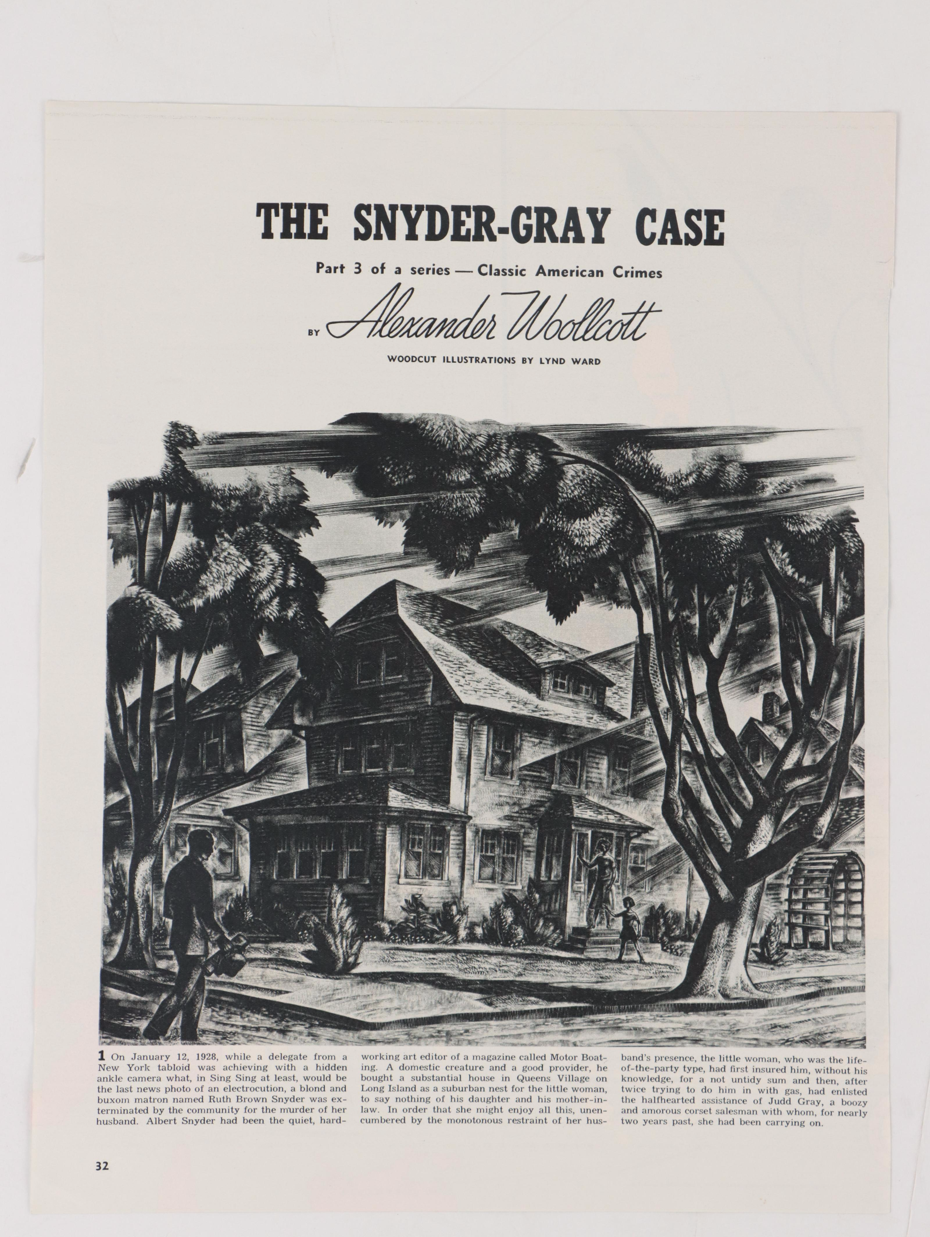 Lynd Ward Figurative Wood Engraving Illustrations