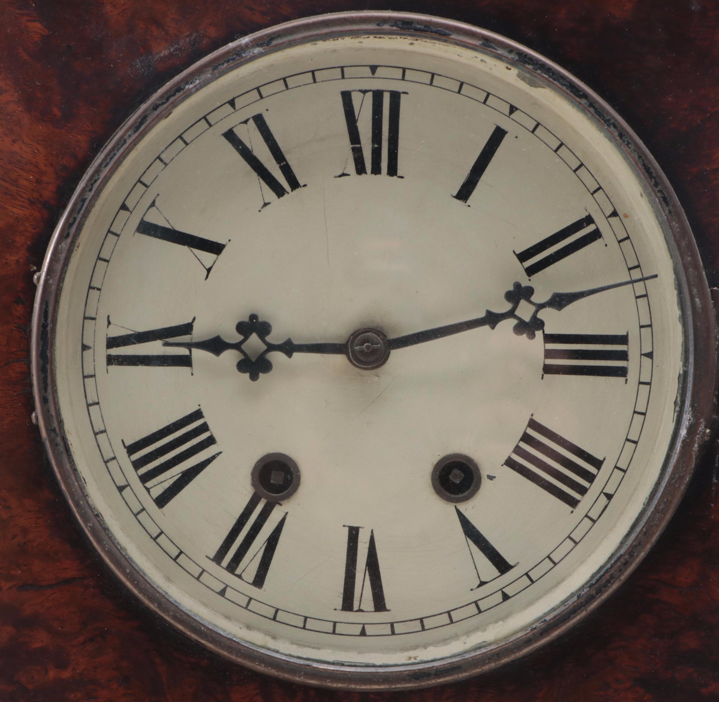 Alois Mayer Burled Veneer Beehive Clock, Early 20th Century