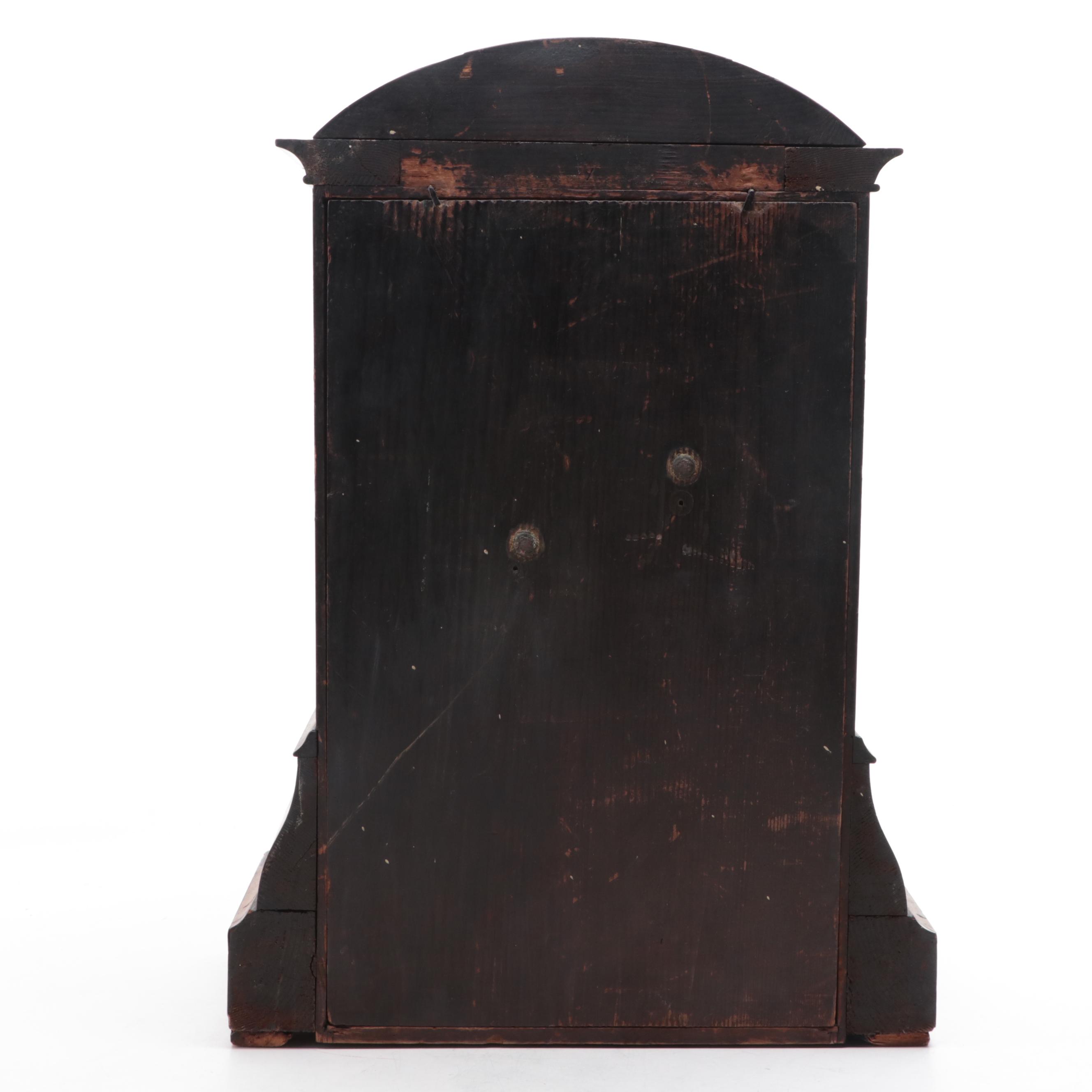 Alois Mayer Burled Veneer Beehive Clock, Early 20th Century