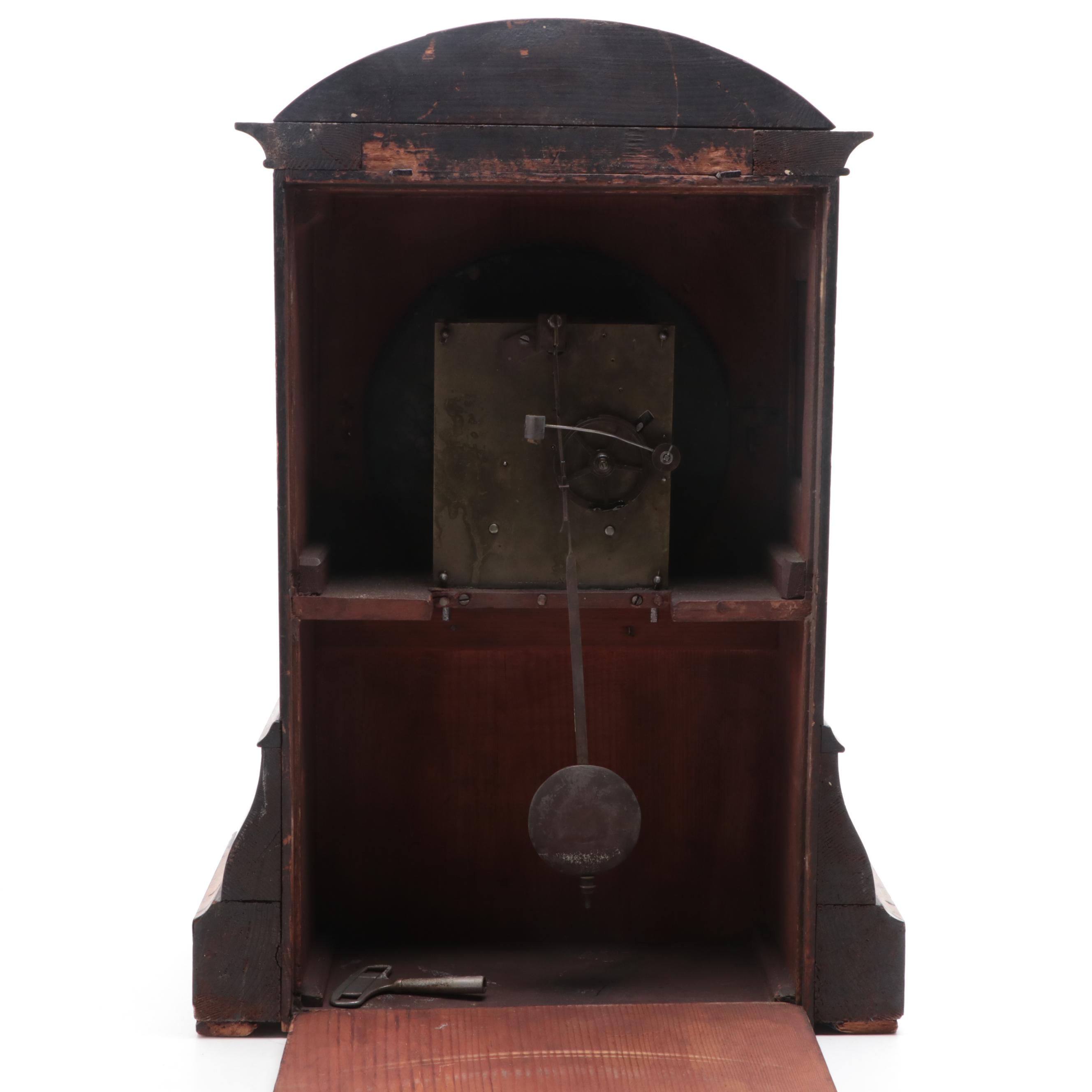 Alois Mayer Burled Veneer Beehive Clock, Early 20th Century