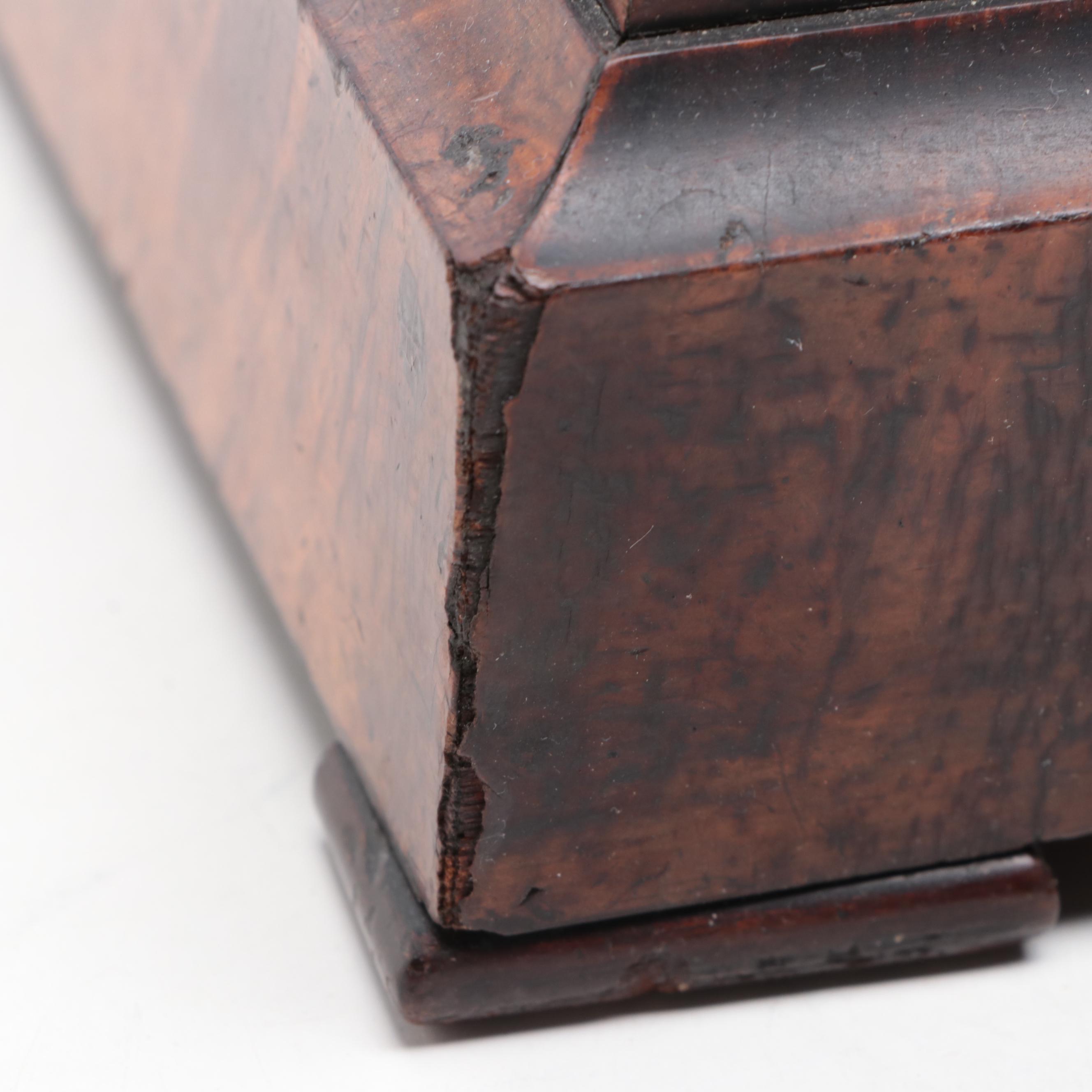 Alois Mayer Burled Veneer Beehive Clock, Early 20th Century