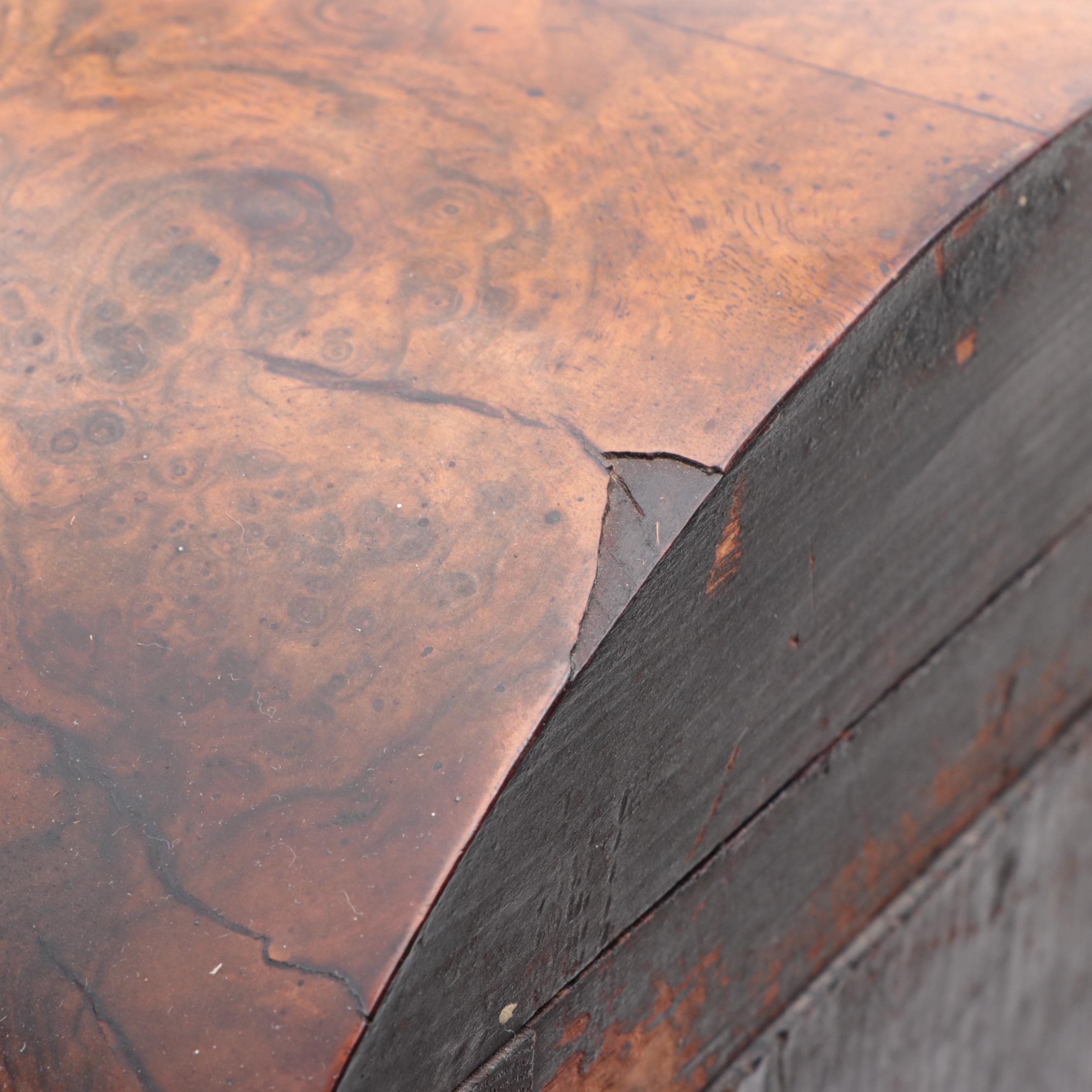 Alois Mayer Burled Veneer Beehive Clock, Early 20th Century