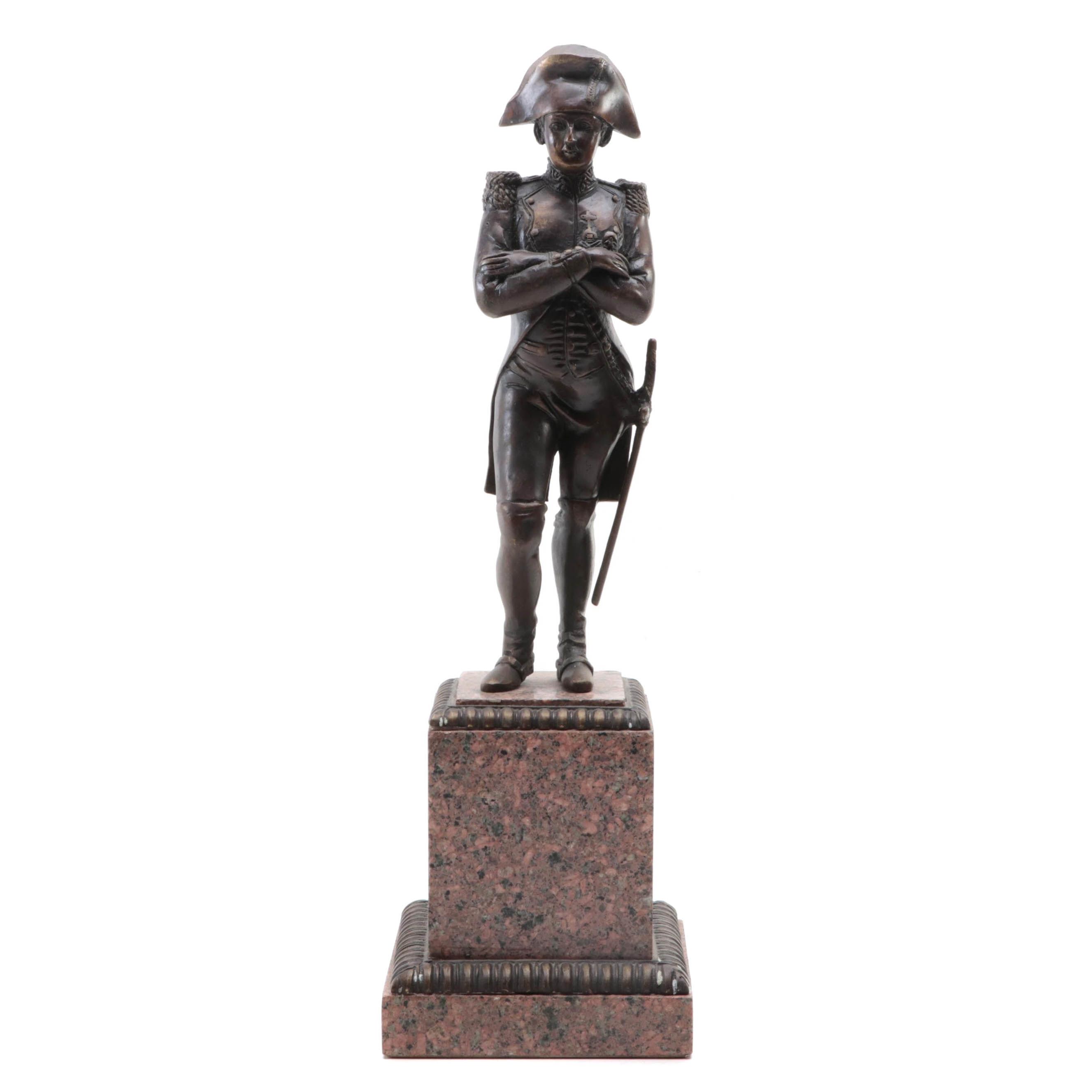 Bronze Statuette of Napoleon Bonaparte, 20th Century