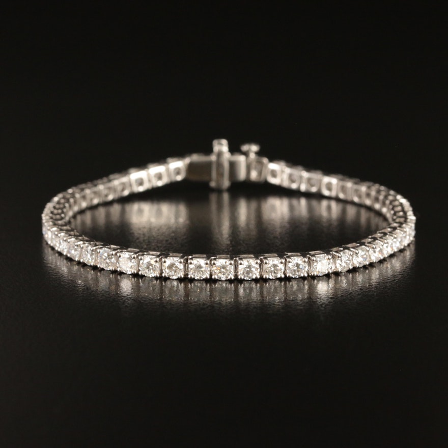 14K 5.90 CTW Lab Grown Diamond Line Bracelet