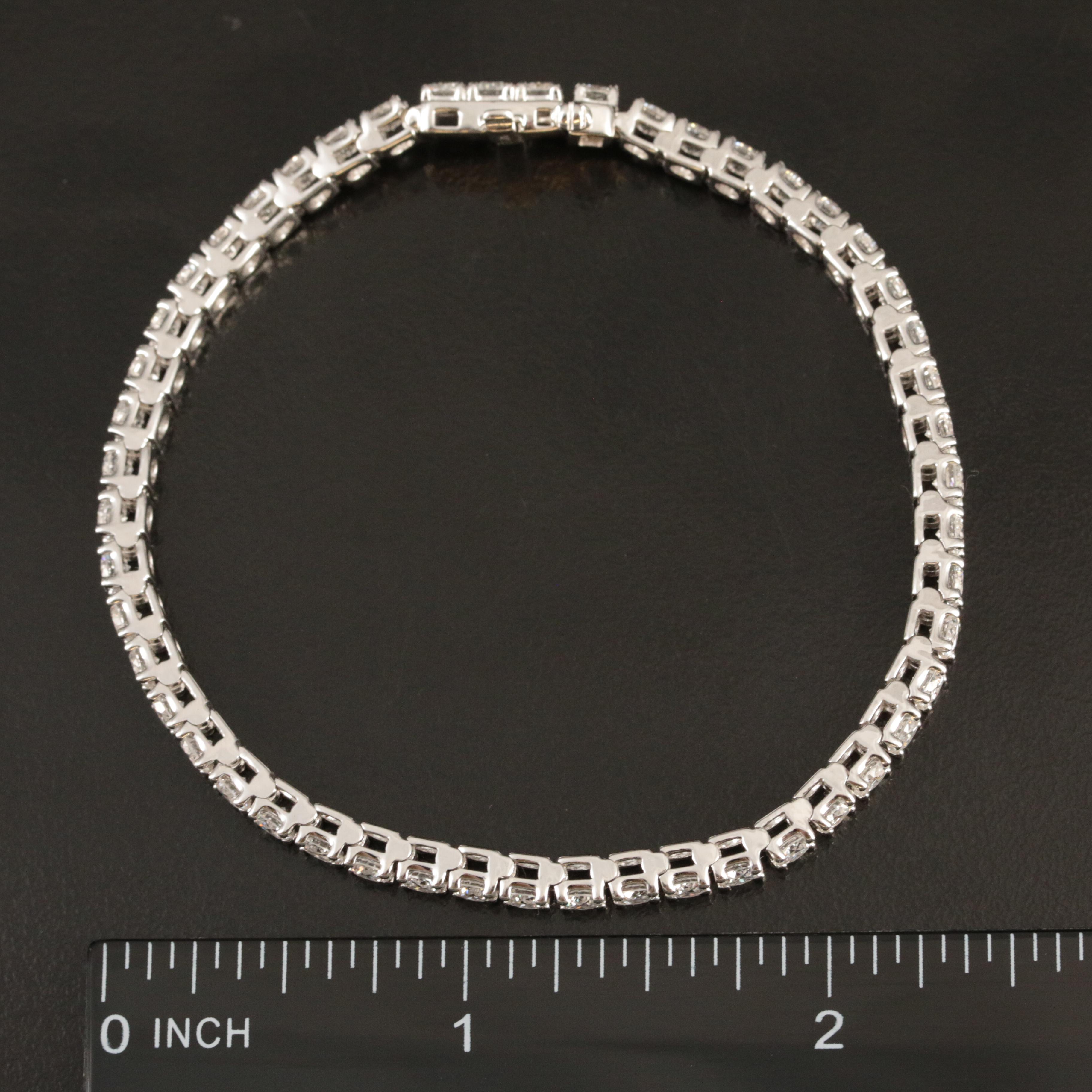 14K 5.90 CTW Lab Grown Diamond Line Bracelet