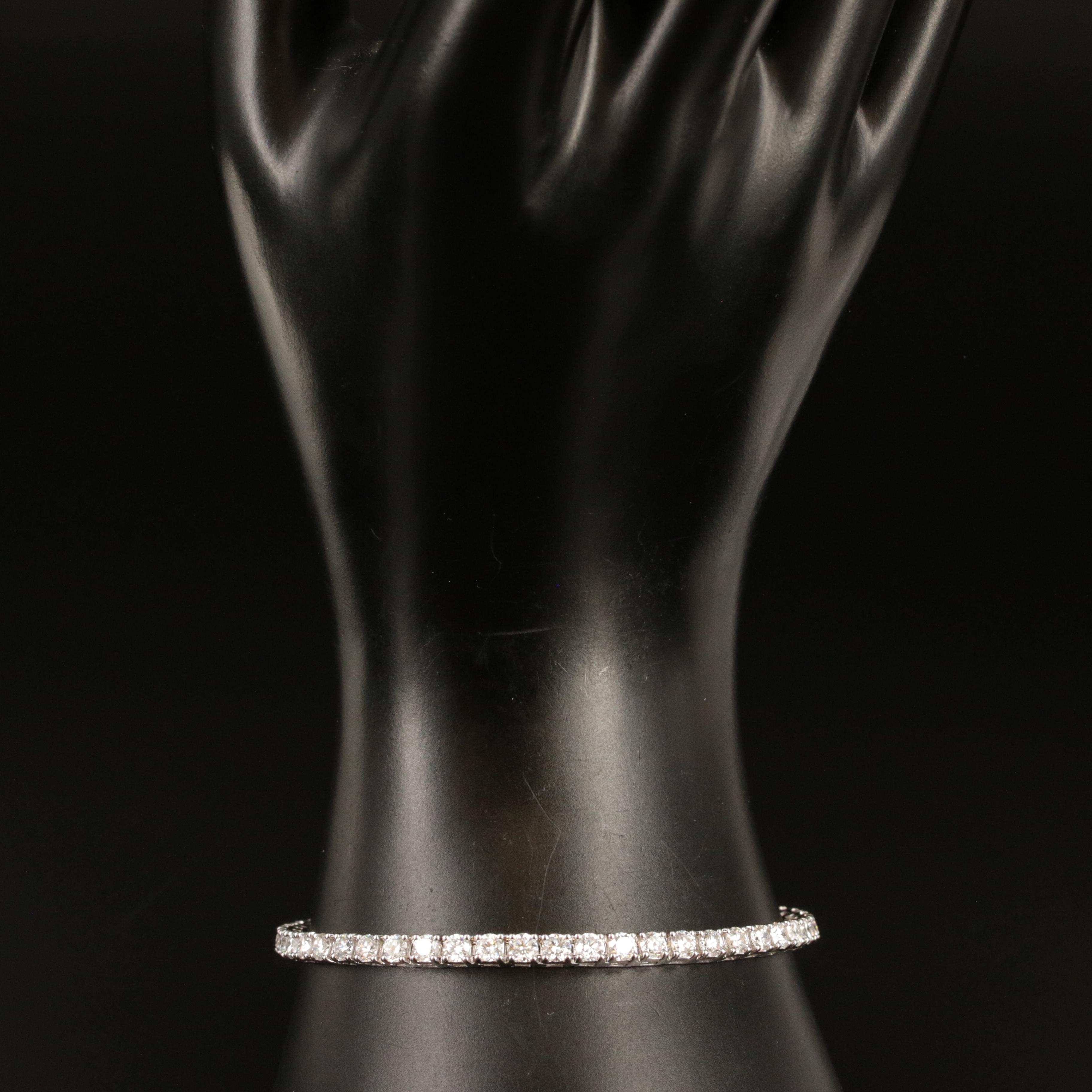 14K 5.90 CTW Lab Grown Diamond Line Bracelet