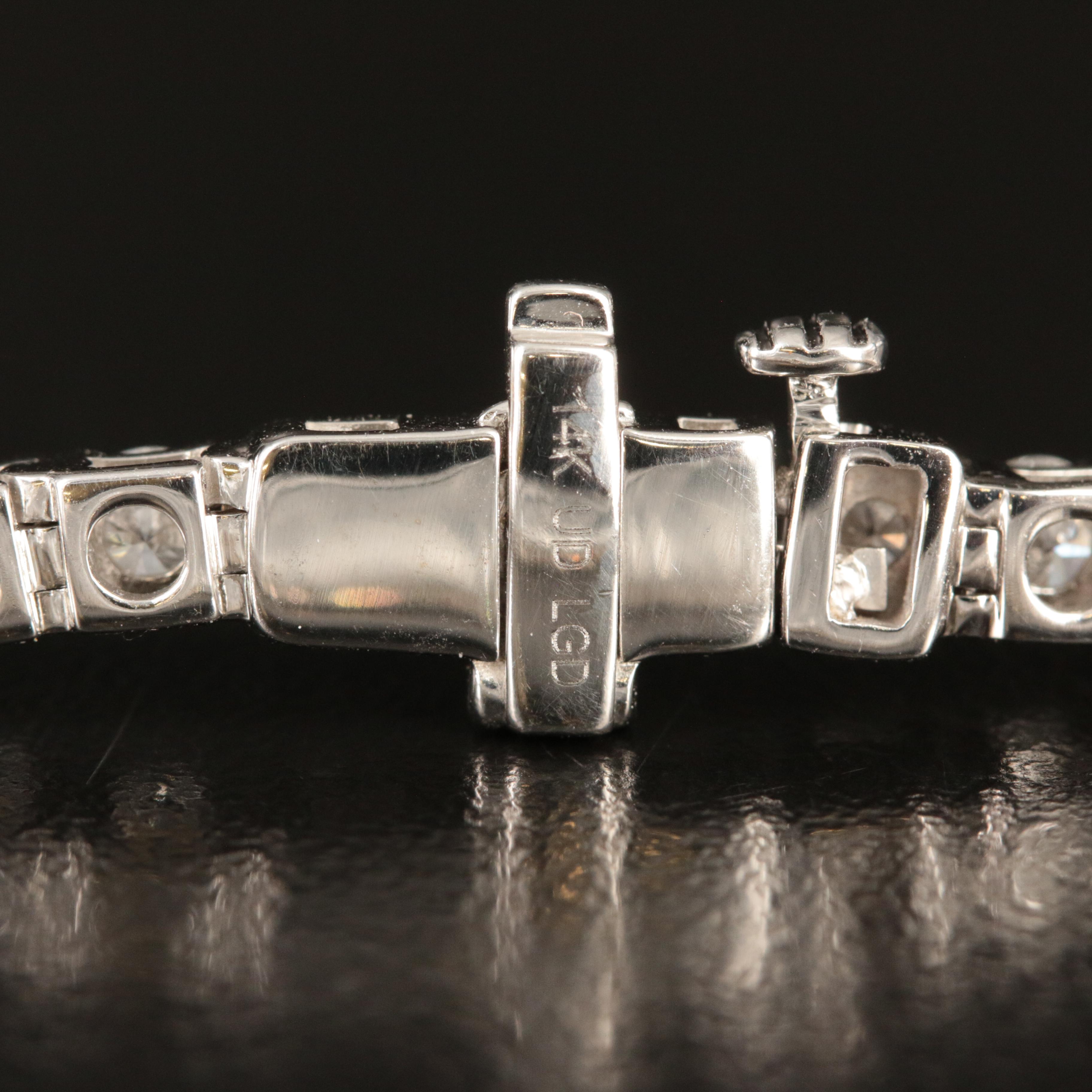 14K 5.90 CTW Lab Grown Diamond Line Bracelet