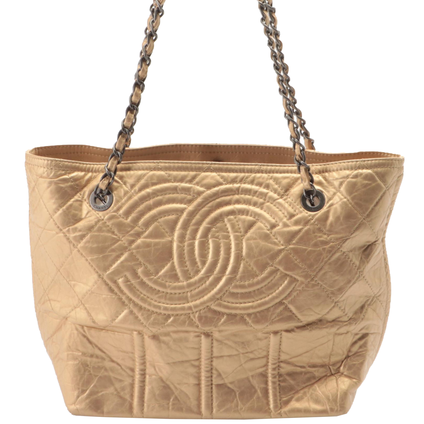 Chanel Shopping in Moscow Tote in Distressed Quilted Leather