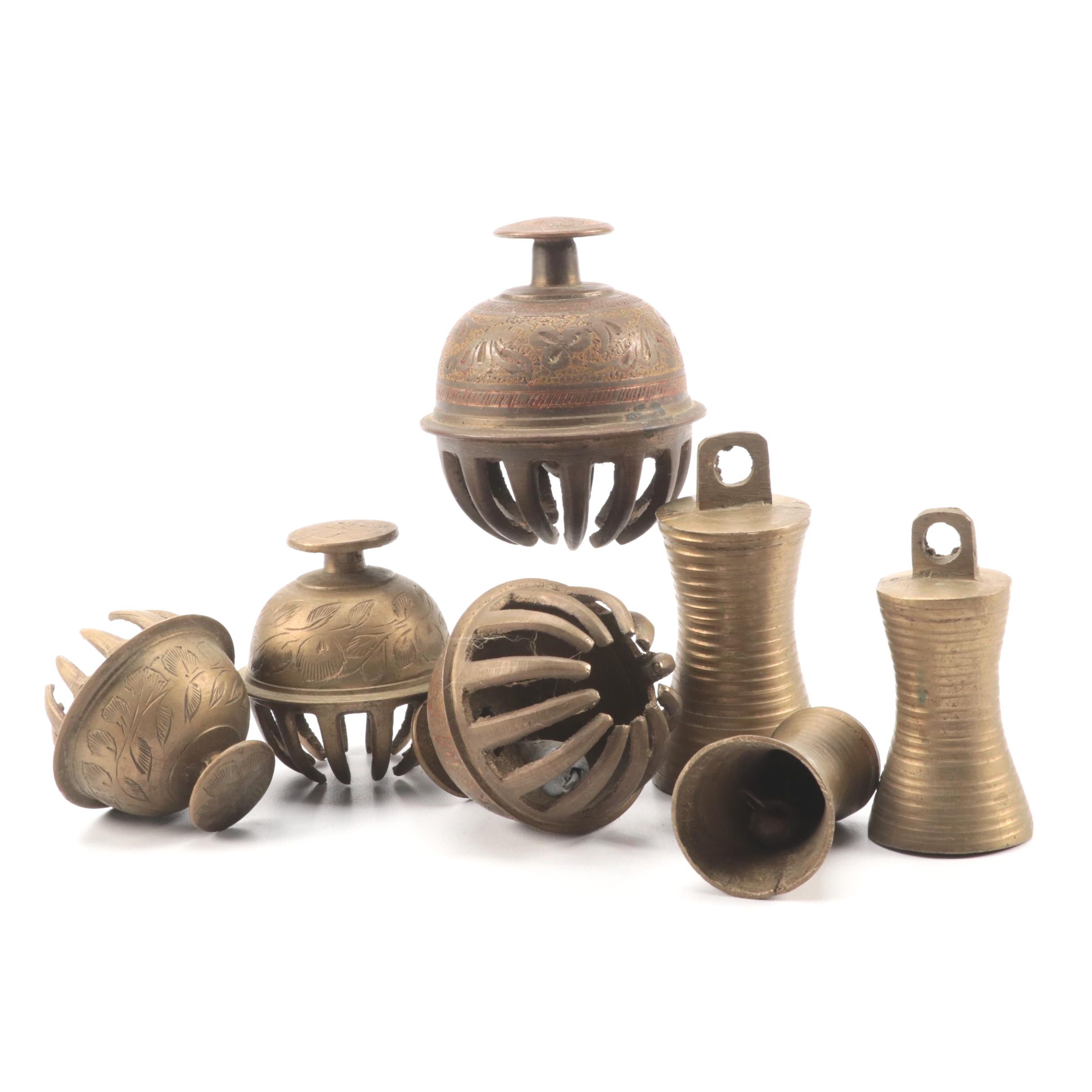 Elephant Claw and Other Indian Brass Bells