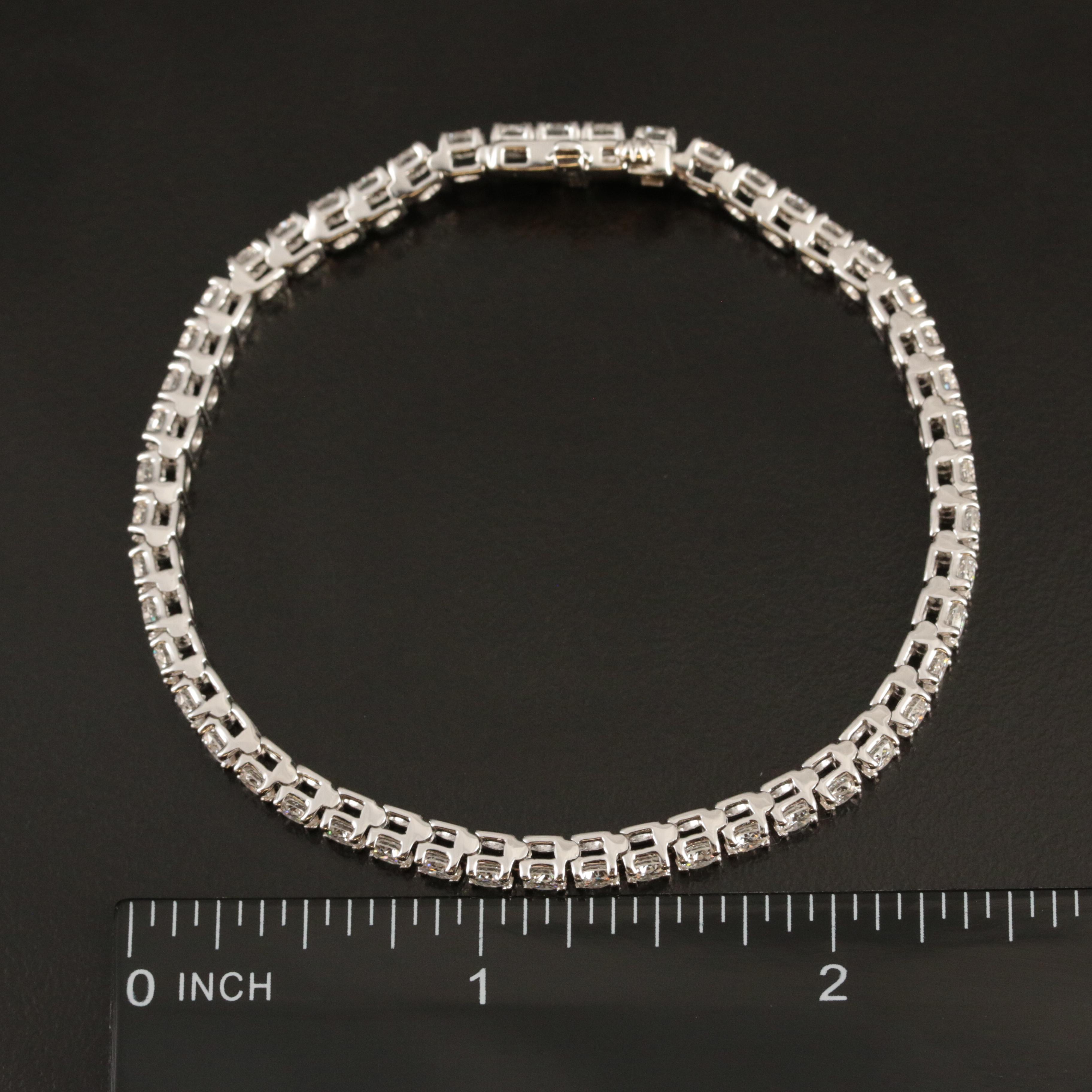 14K 6.00 CTW Lab Grown Diamond Line Bracelet