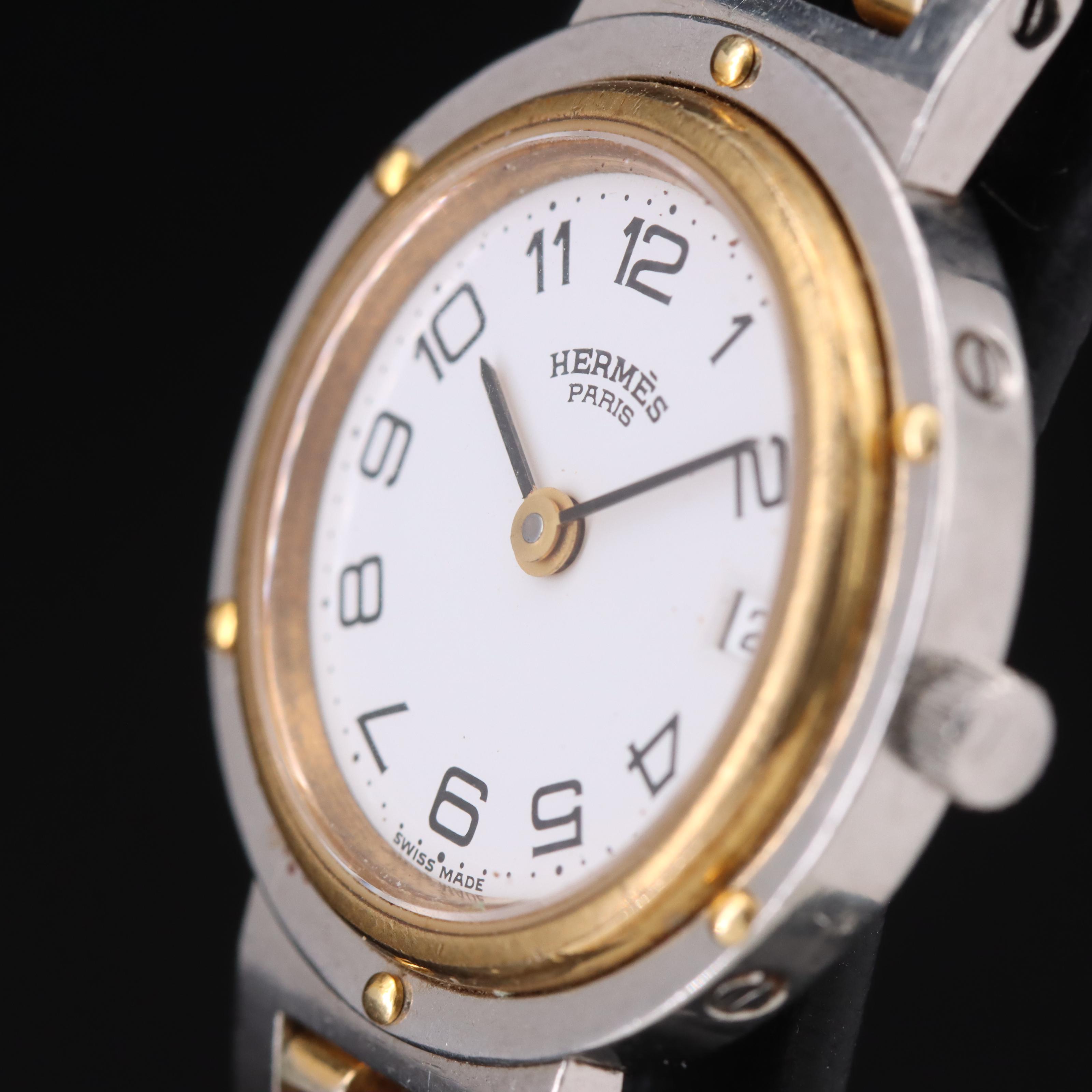 Hermès Paris Clipper Quartz with Date Watch