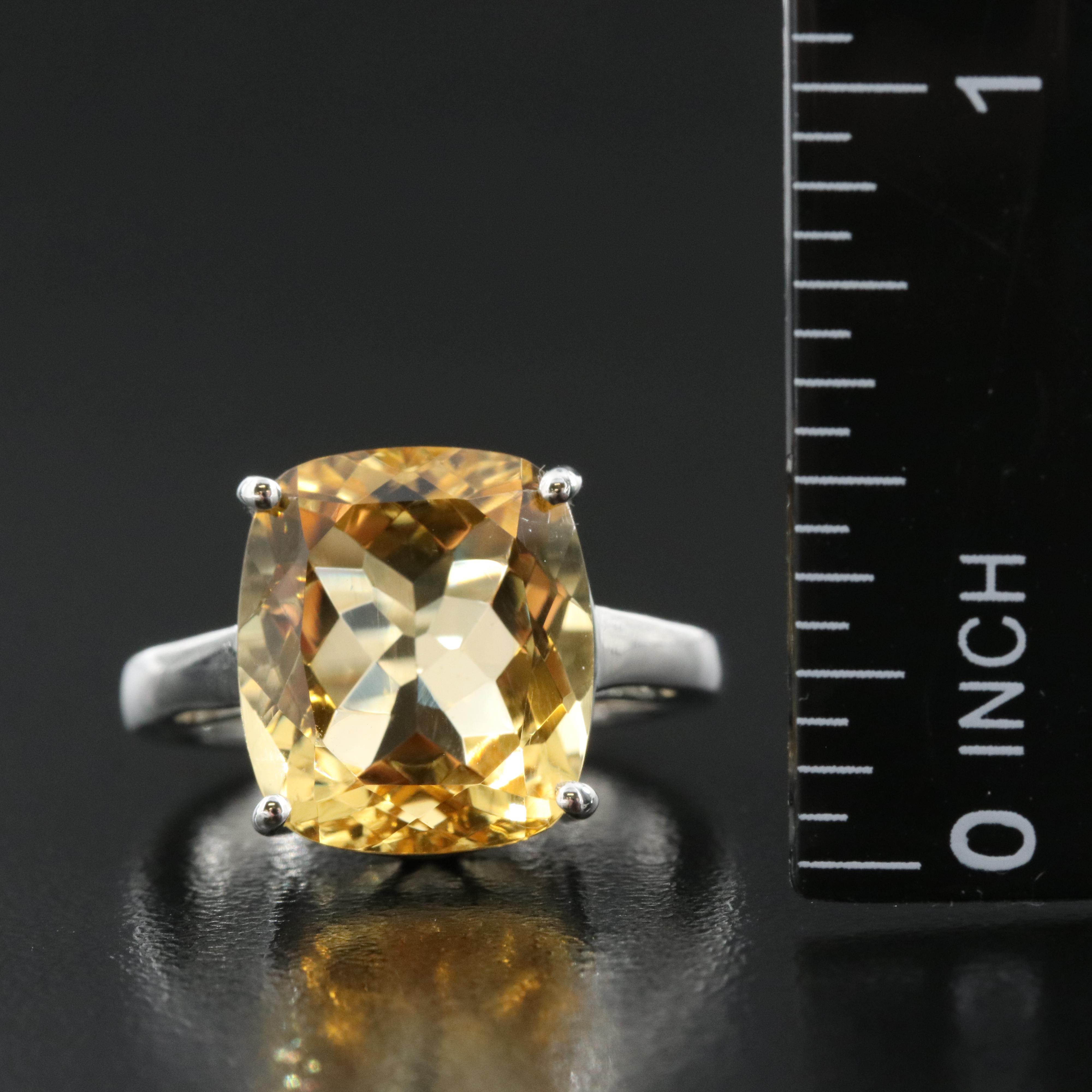 Sterling Citrine Ring