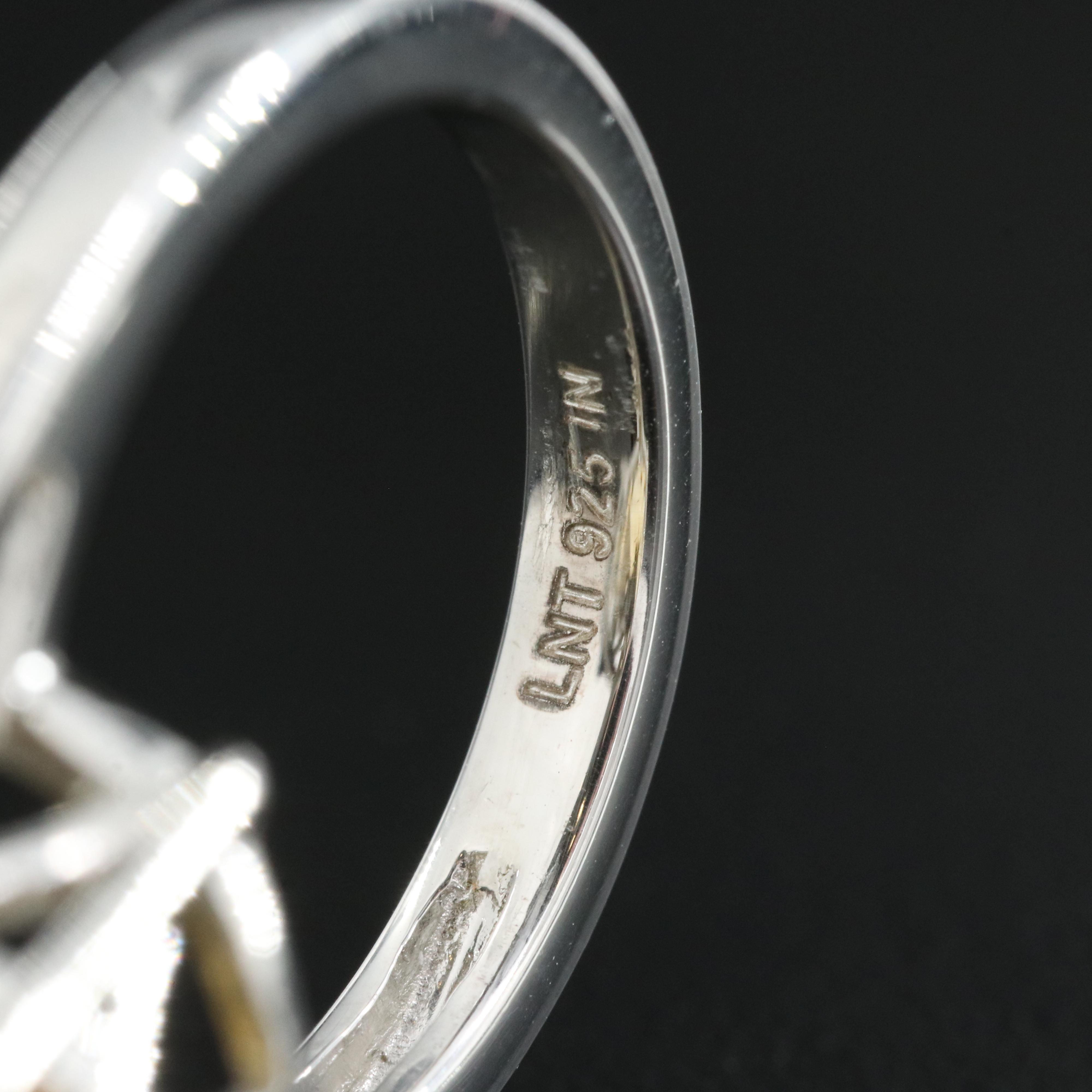 Sterling Citrine Ring