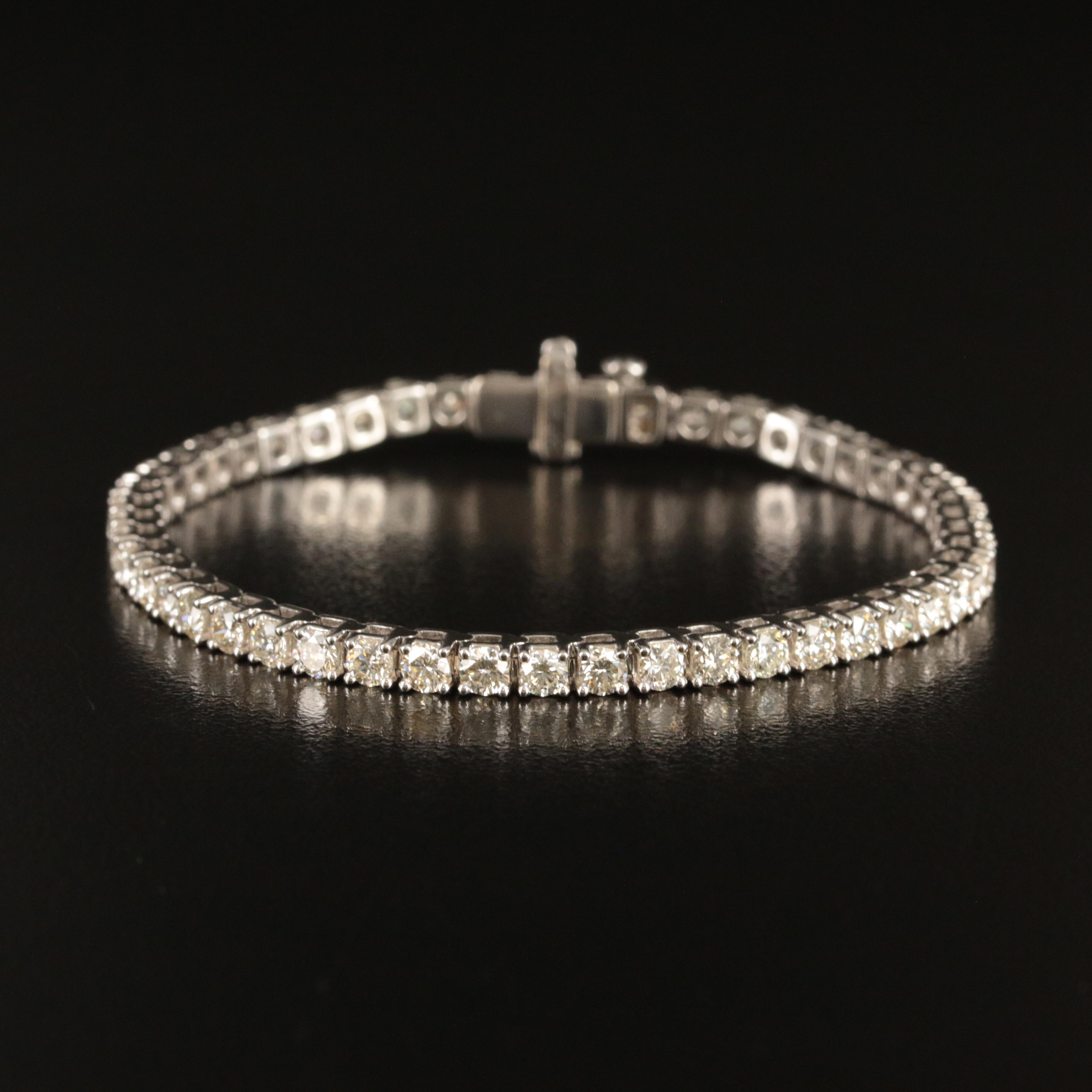 14K 6.00 CTW Lab Grown Diamond Line Bracelet