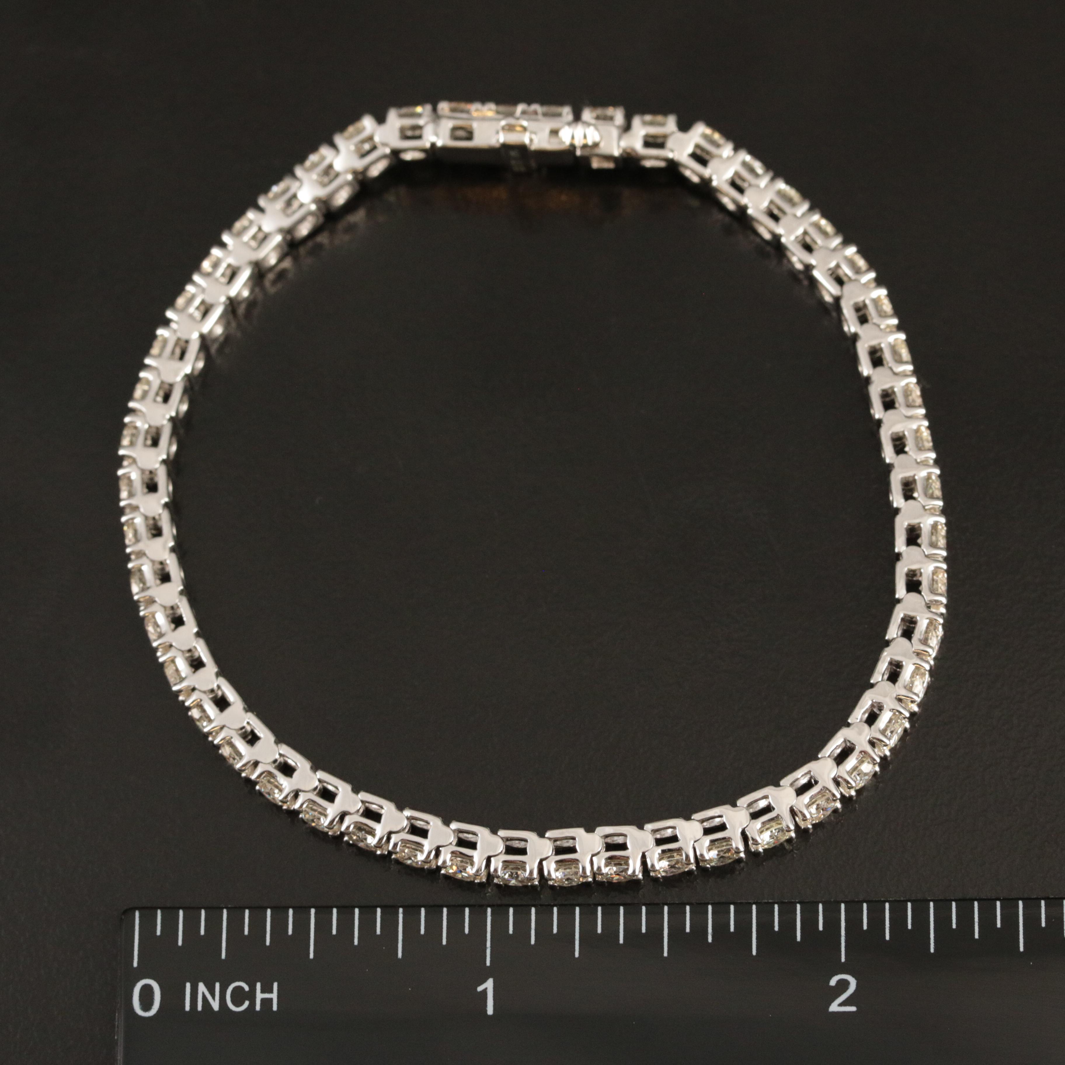 14K 6.00 CTW Lab Grown Diamond Line Bracelet