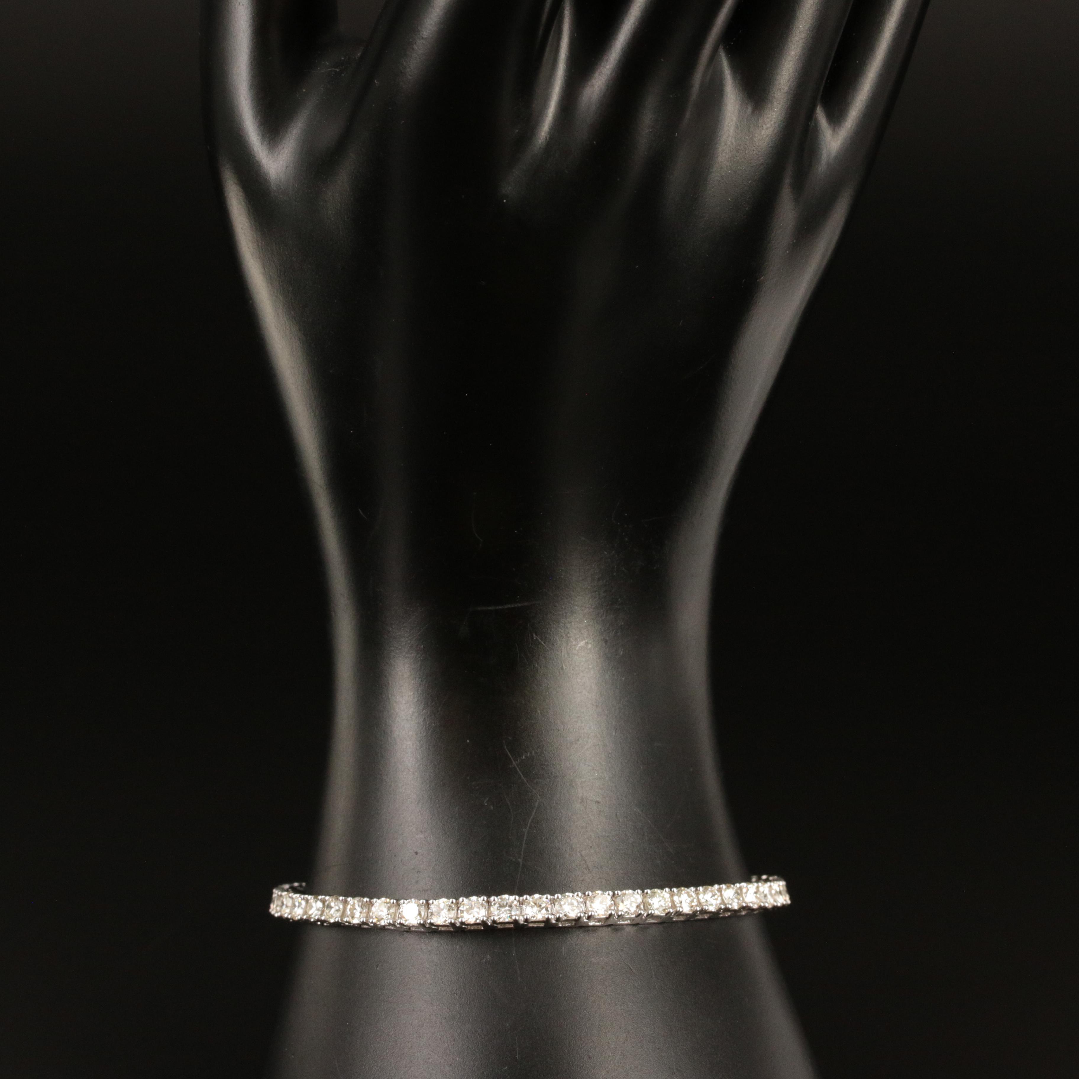 14K 6.00 CTW Lab Grown Diamond Line Bracelet