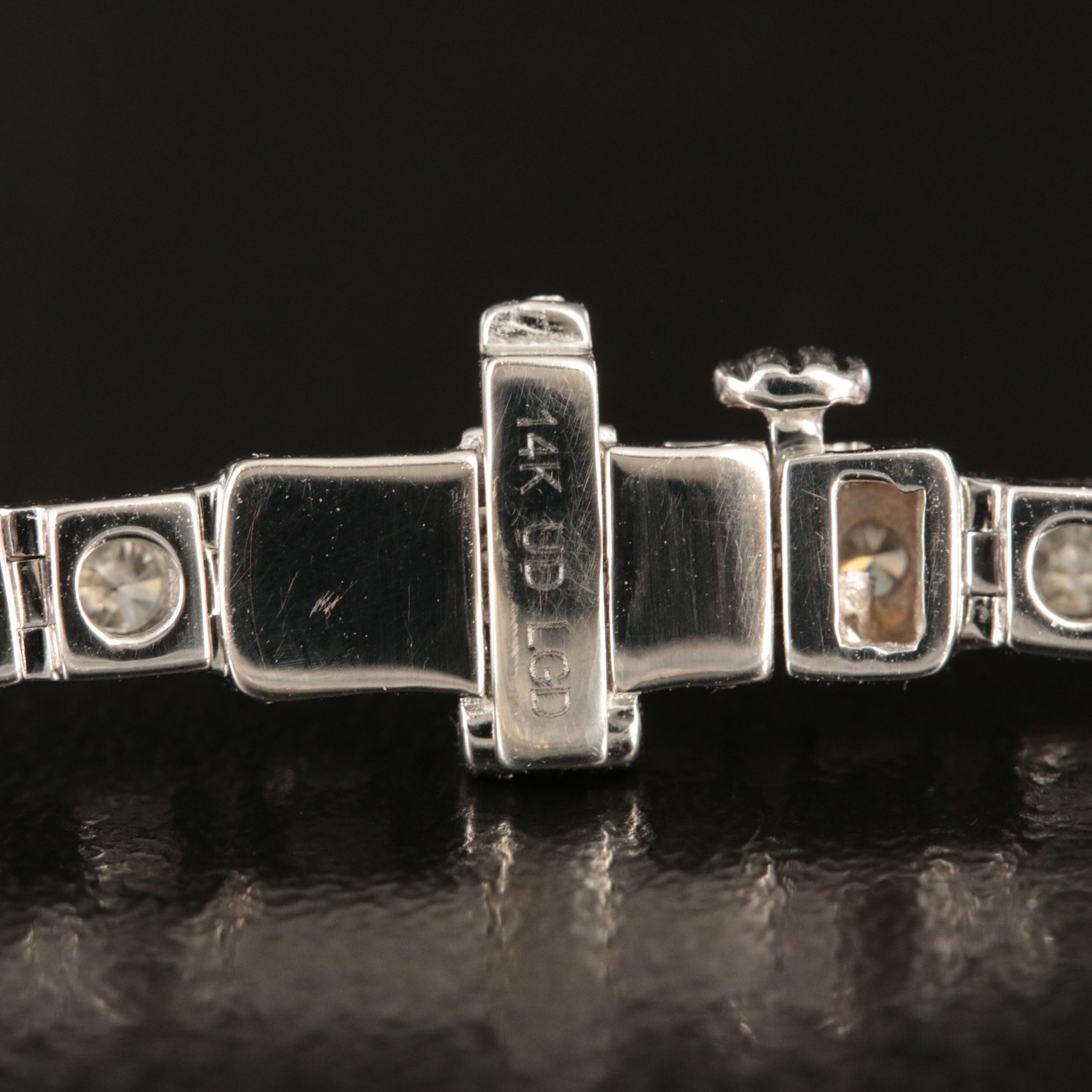 14K 6.00 CTW Lab Grown Diamond Line Bracelet