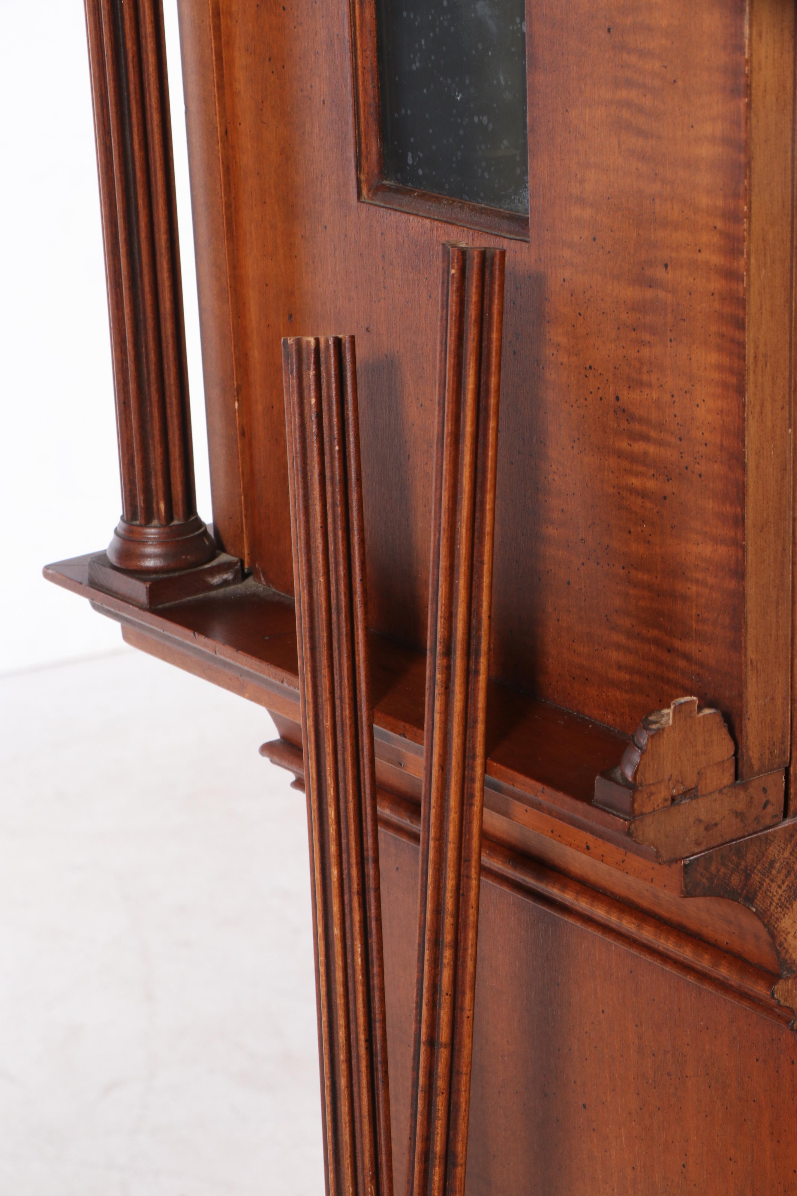 Colonial Clock Co. Tiger Maple Thomas Jackson Preston Reproduction Clock