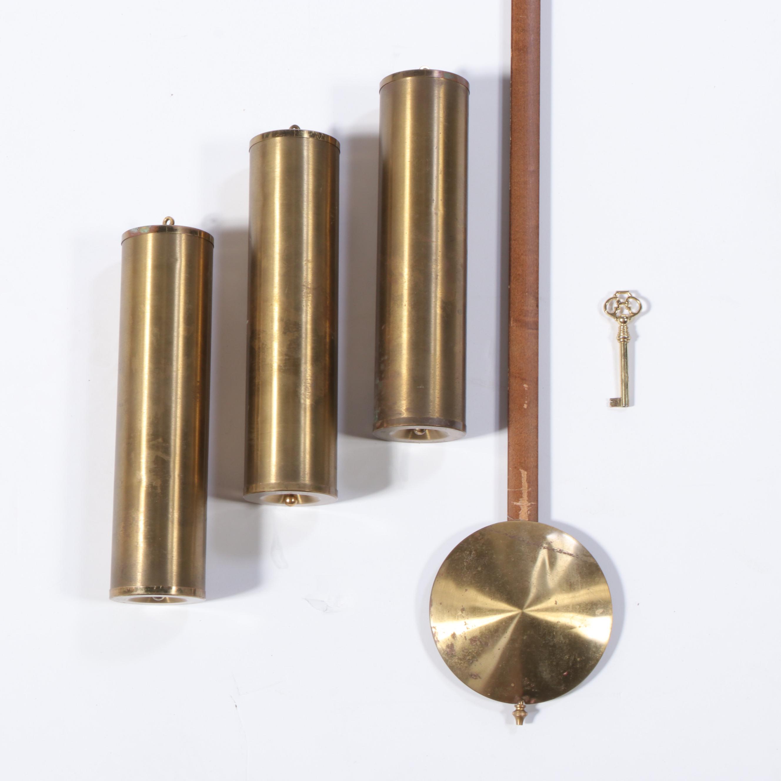 Colonial Clock Co. Tiger Maple Thomas Jackson Preston Reproduction Clock