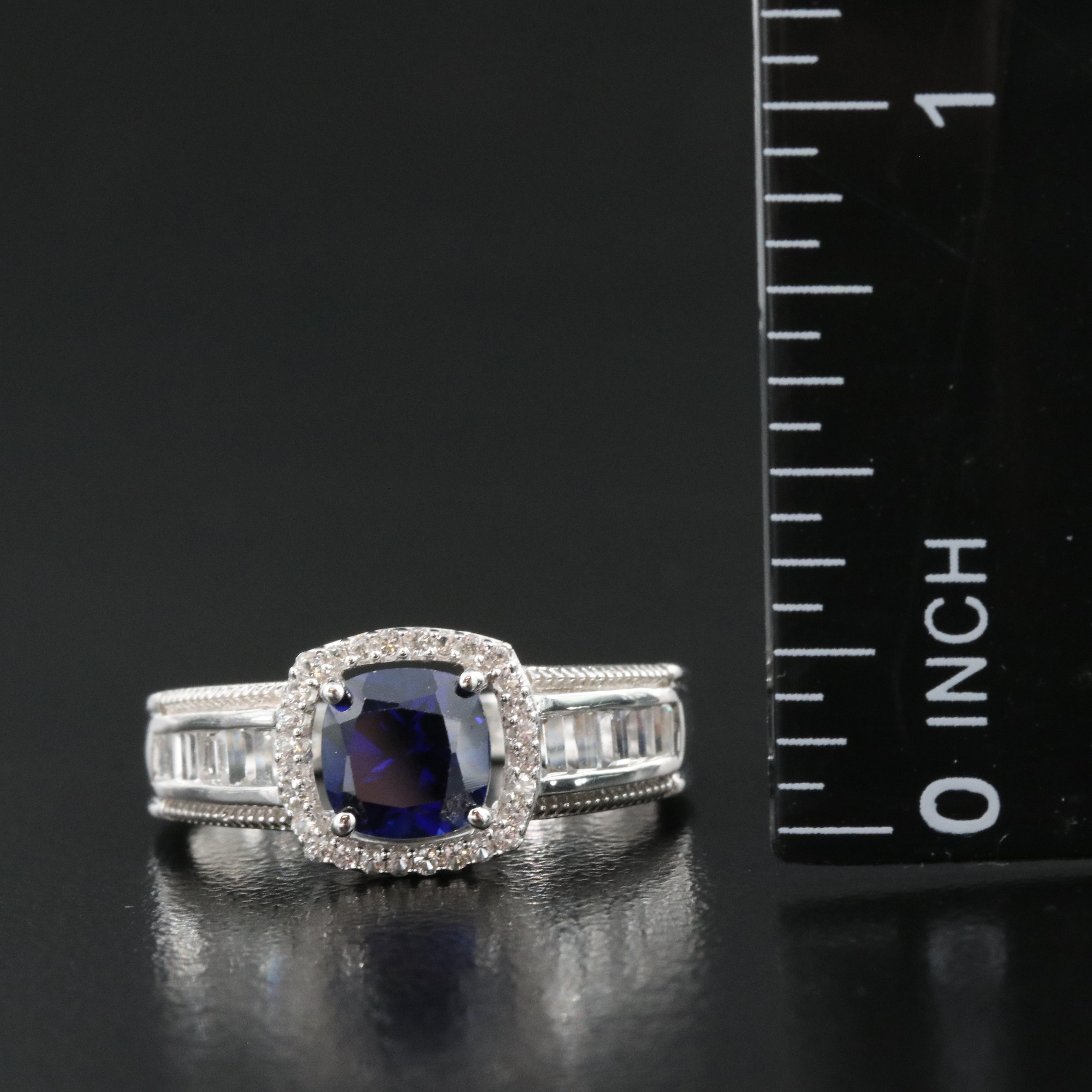 Sterling Sapphire Ring