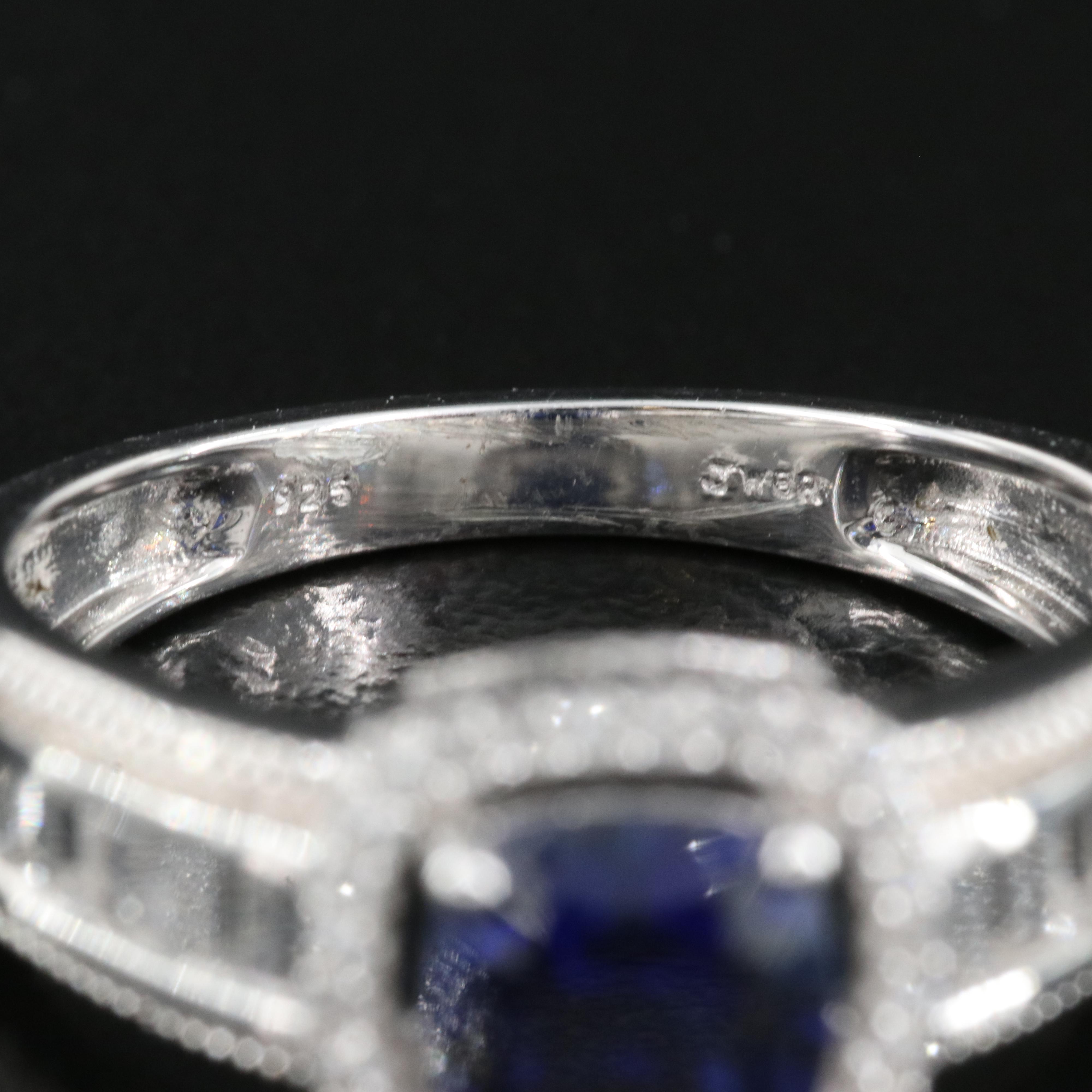 Sterling Sapphire Ring