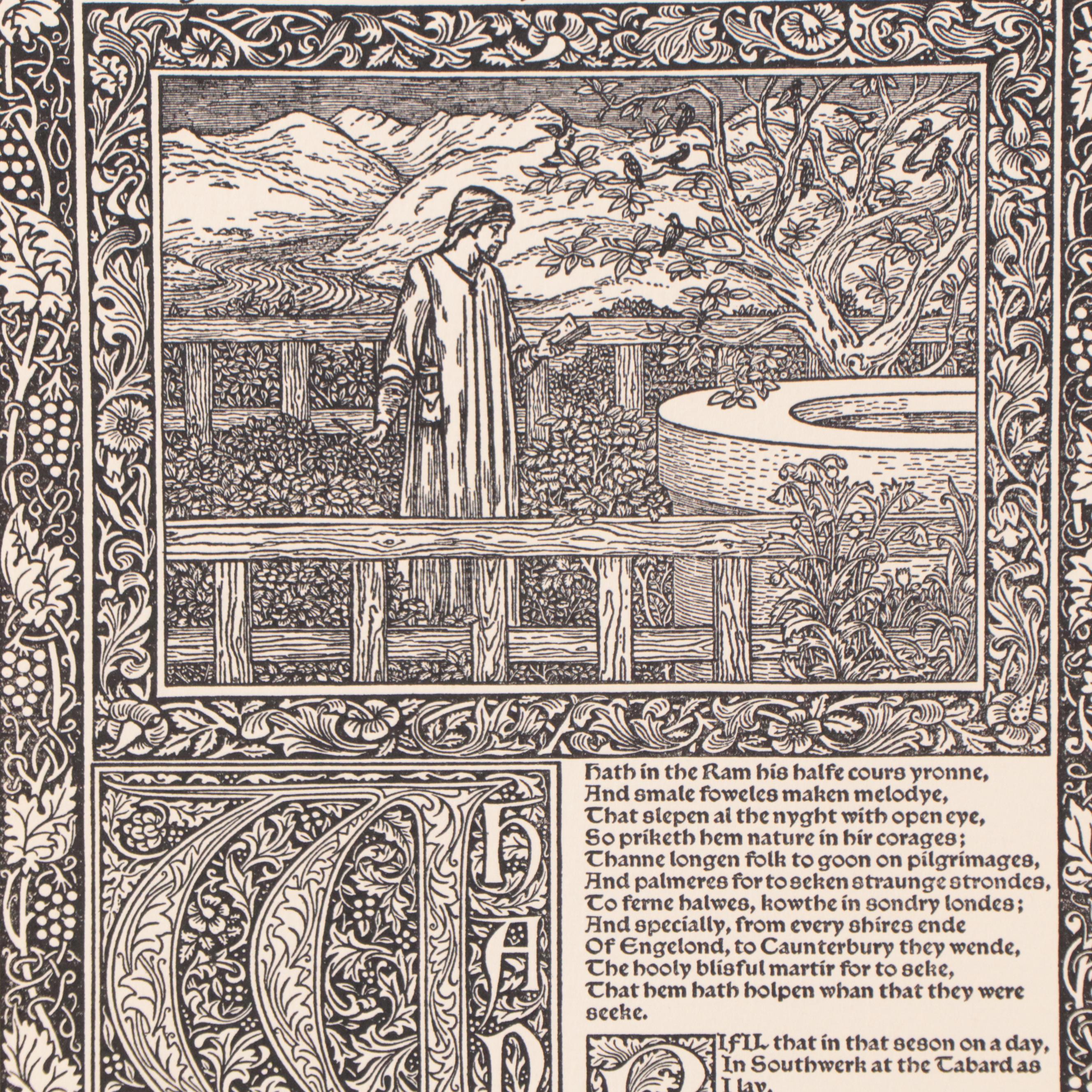 Folio From "The Kelmscott Chaucer" by Geoffrey Chaucer, 1896