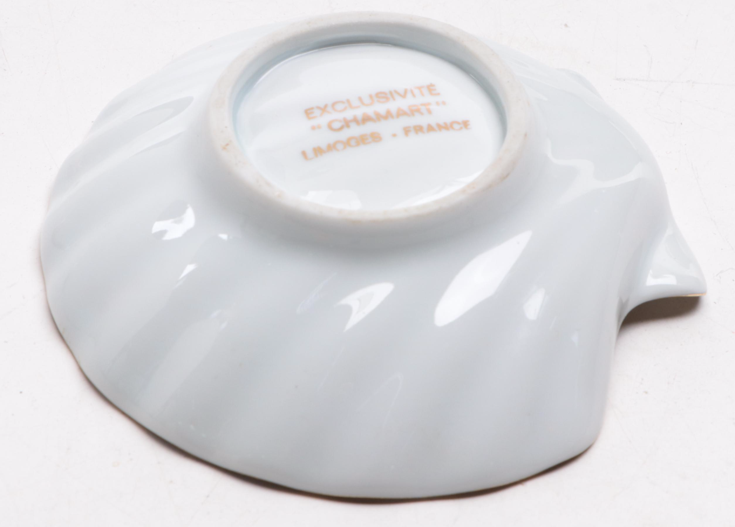 Victorian Moriage Accented Jar with Silver Plate Sugar Bowl and Other Tableware