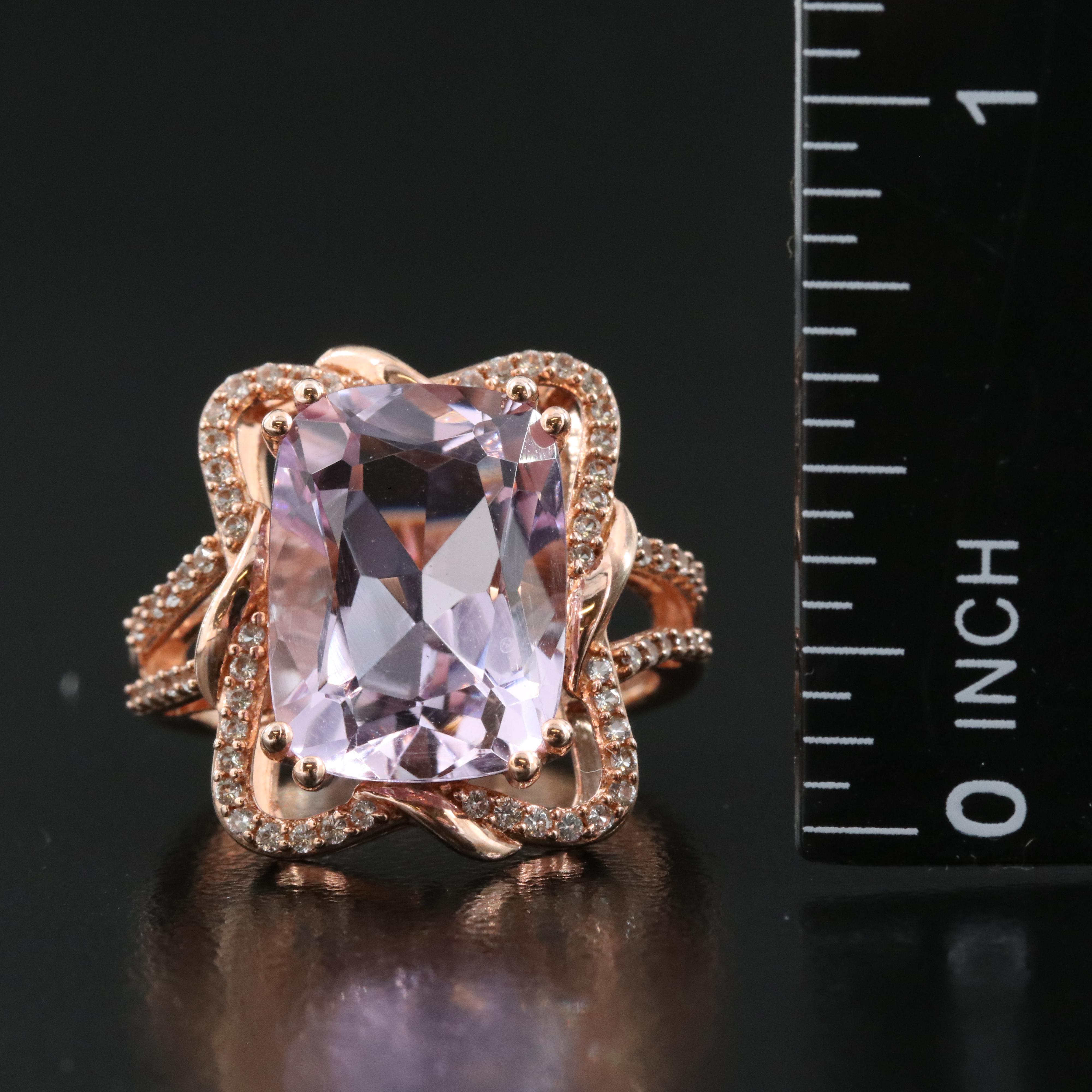 Sterling Amethyst and Sapphire Ring