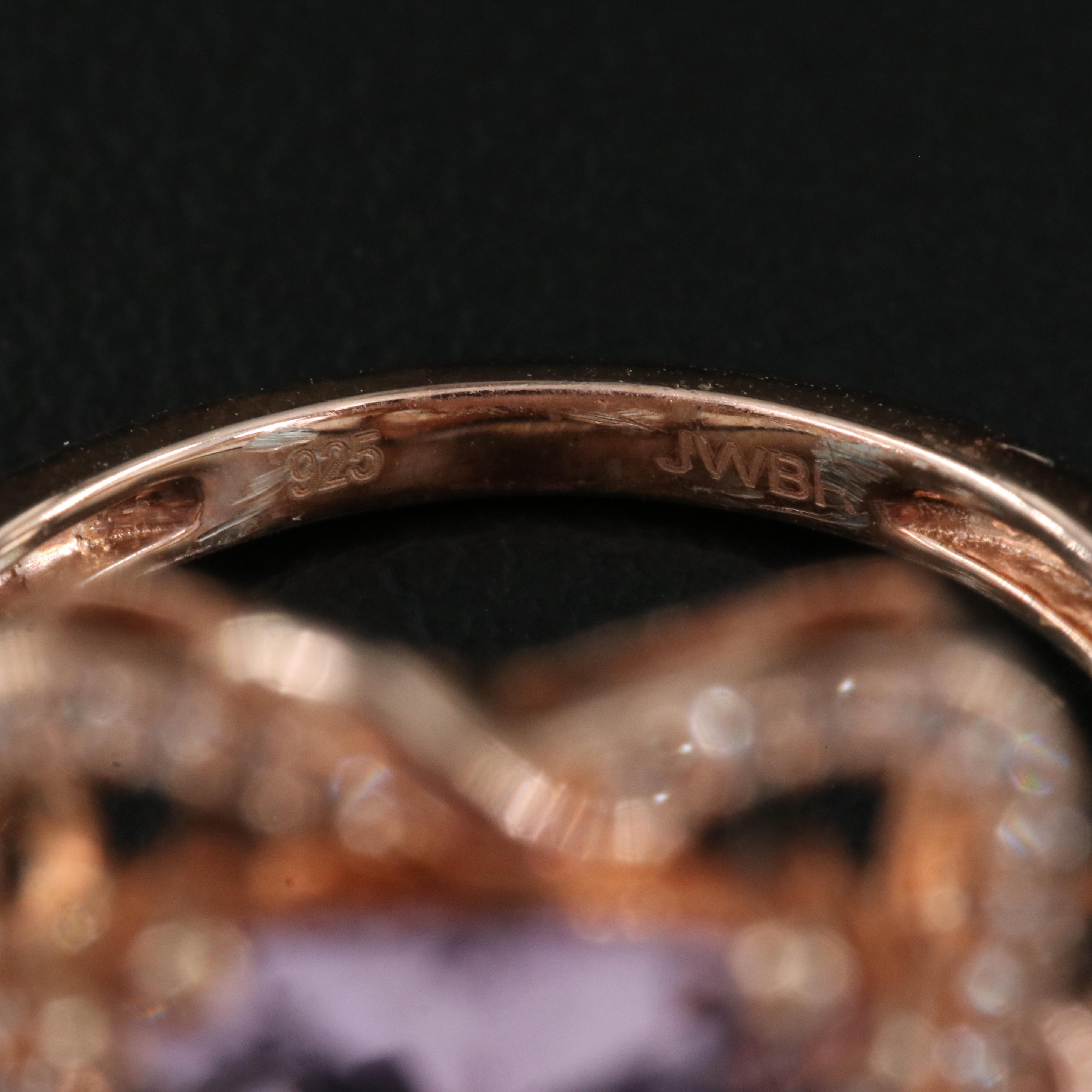 Sterling Amethyst and Sapphire Ring